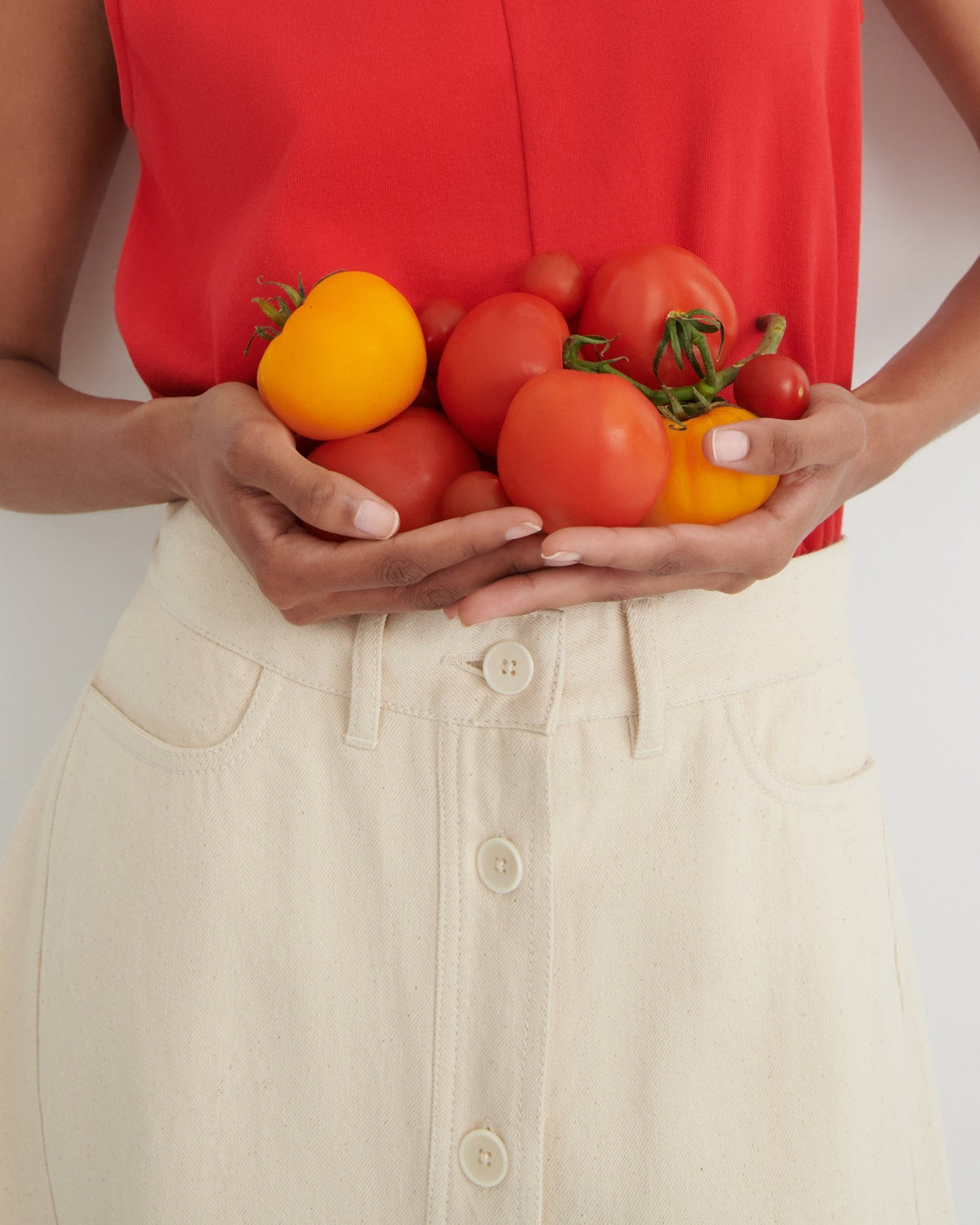 kowtow | Jubilee Skirt | Ecru Denim | Palm Boutique