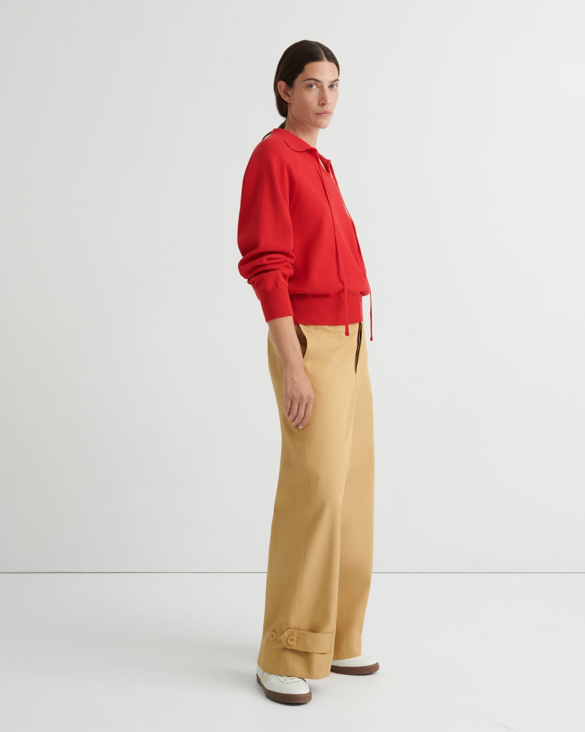 kowtow | Keyhole Jumper | Poppy Red | Palm Boutique
