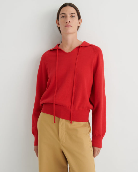 kowtow | Keyhole Jumper | Poppy Red | Palm Boutique