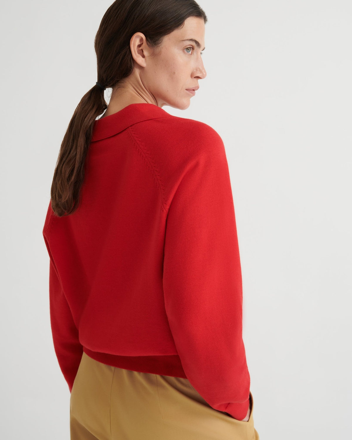 kowtow | Keyhole Jumper | Poppy Red | Palm Boutique