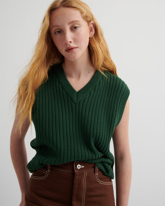 kowtow | Luca Vest | Forest | Palm Boutique