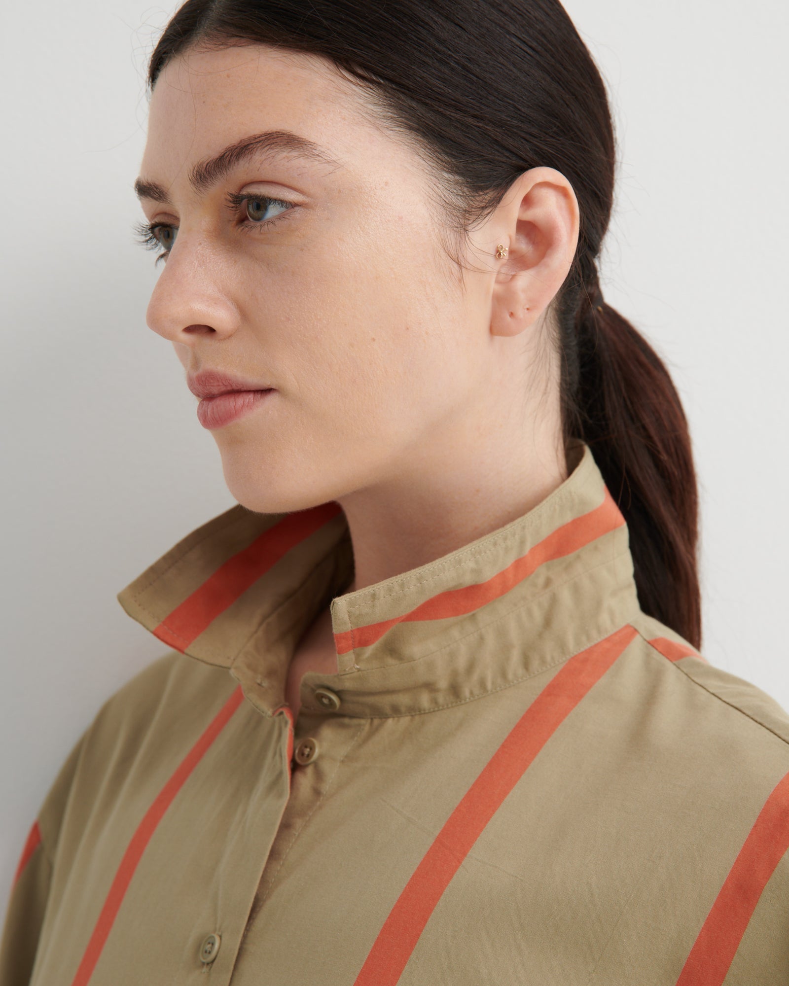 kowtow | Maker Shirt | Nasturtium Stripe | Palm Boutique