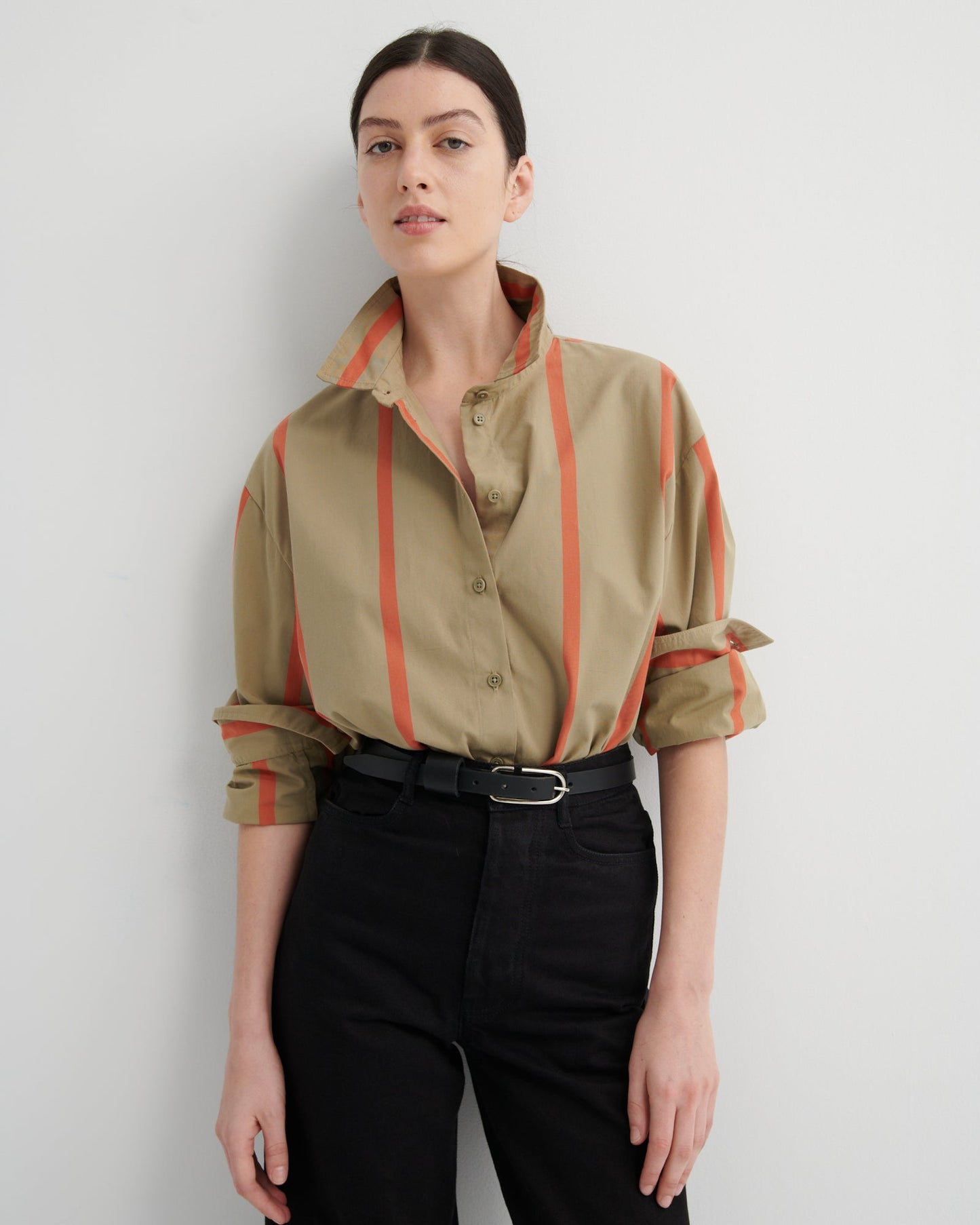 kowtow | Maker Shirt | Nasturtium Stripe | Palm Boutique
