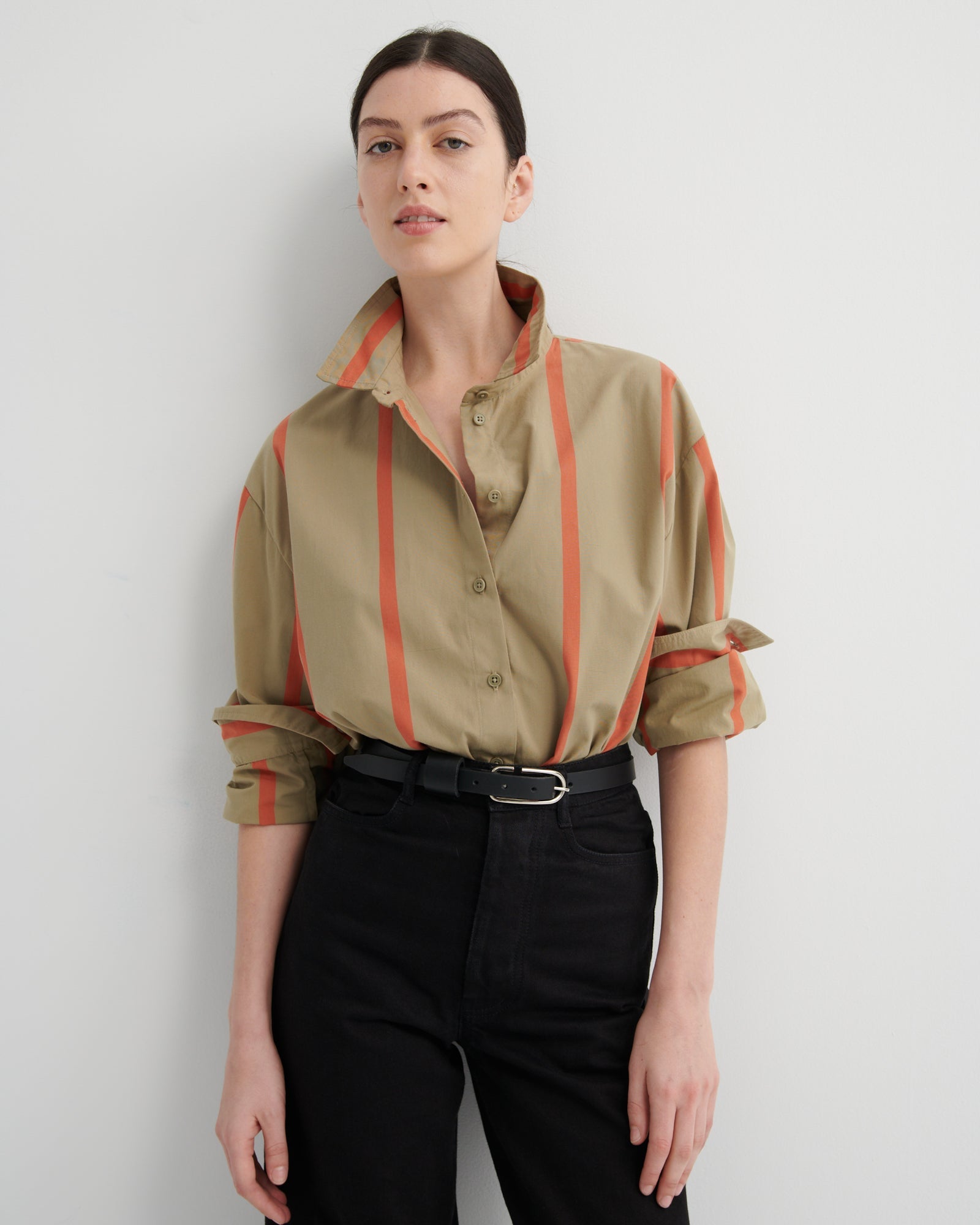 kowtow | Maker Shirt | Nasturtium Stripe | Palm Boutique