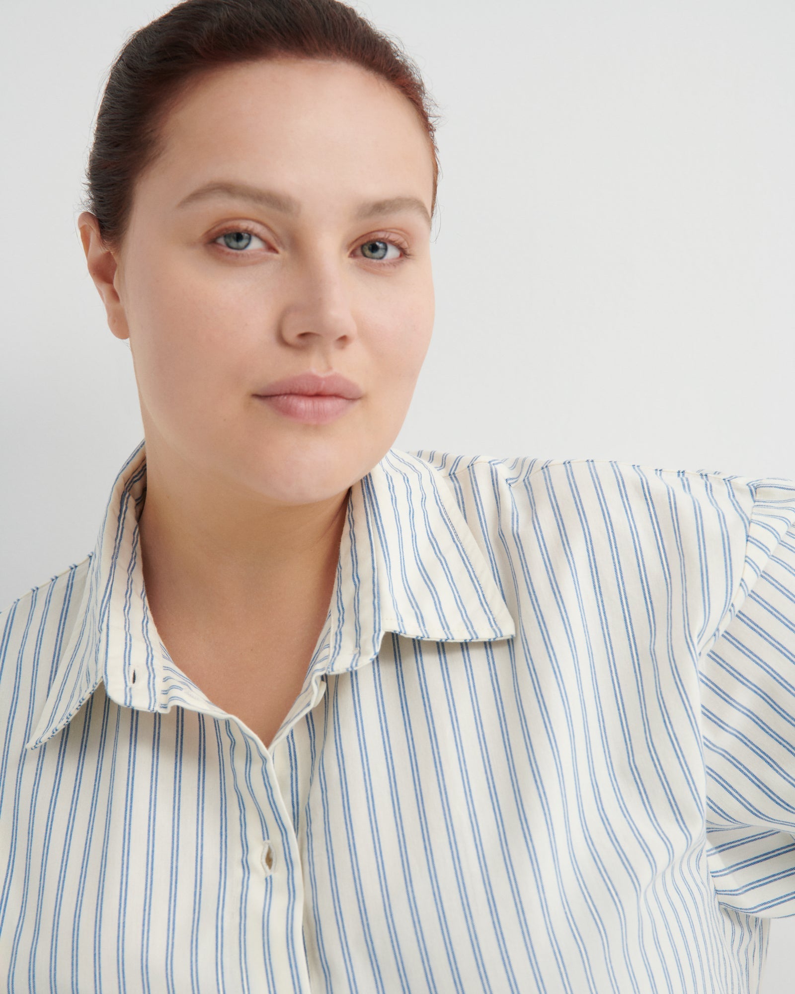 kowtow | Maker Shirt | Ticking Stripe | Palm Boutique
