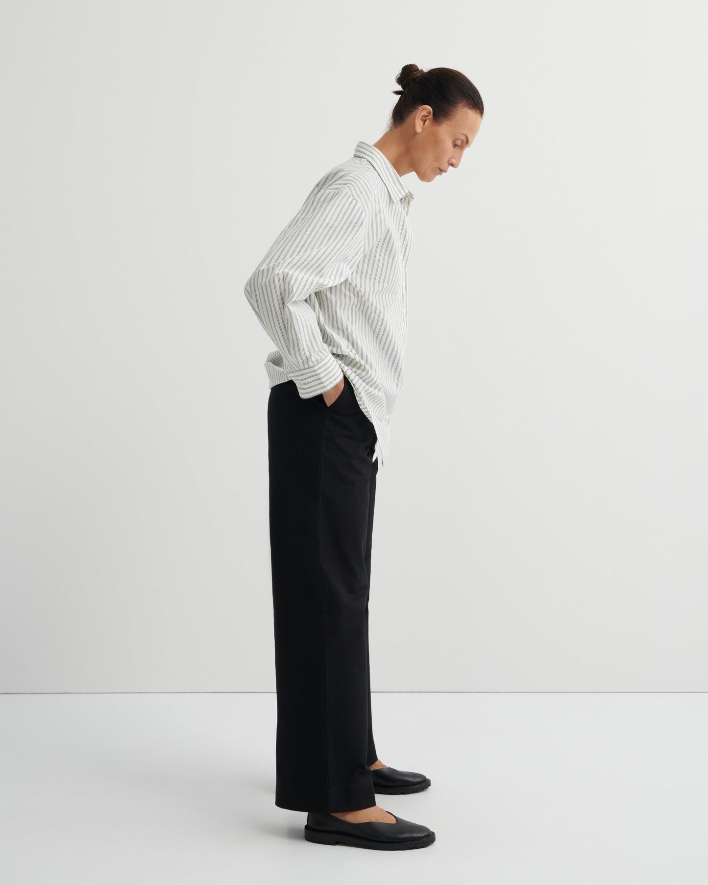 kowtow | Maker Shirt | Ticking Stripe | Palm Boutique