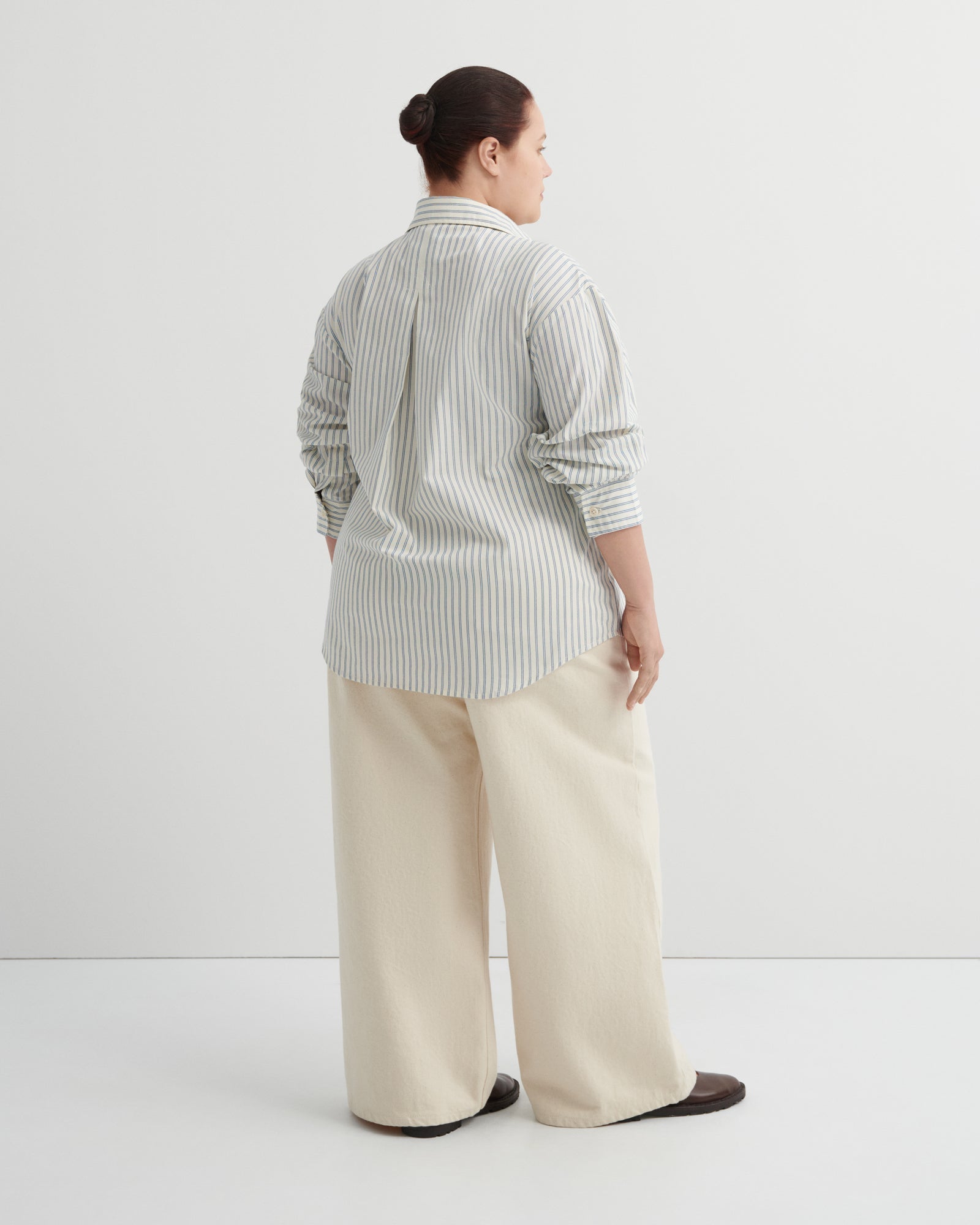 kowtow | Maker Shirt | Ticking Stripe | Palm Boutique