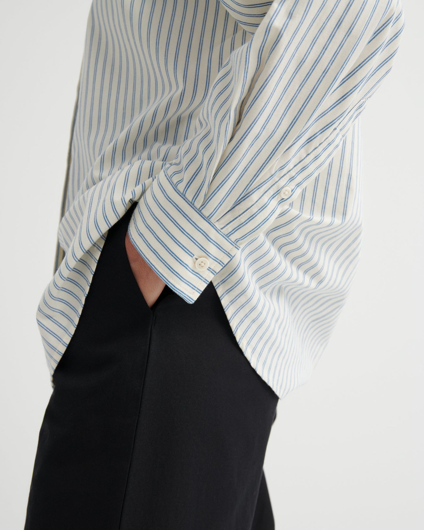 kowtow | Maker Shirt | Ticking Stripe | Palm Boutique