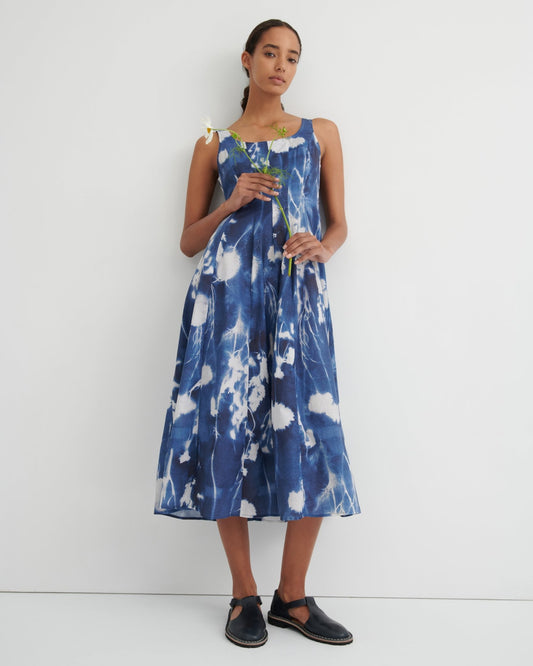 kowtow | Midnight Dress | Cyanotype Floral | Palm Boutique