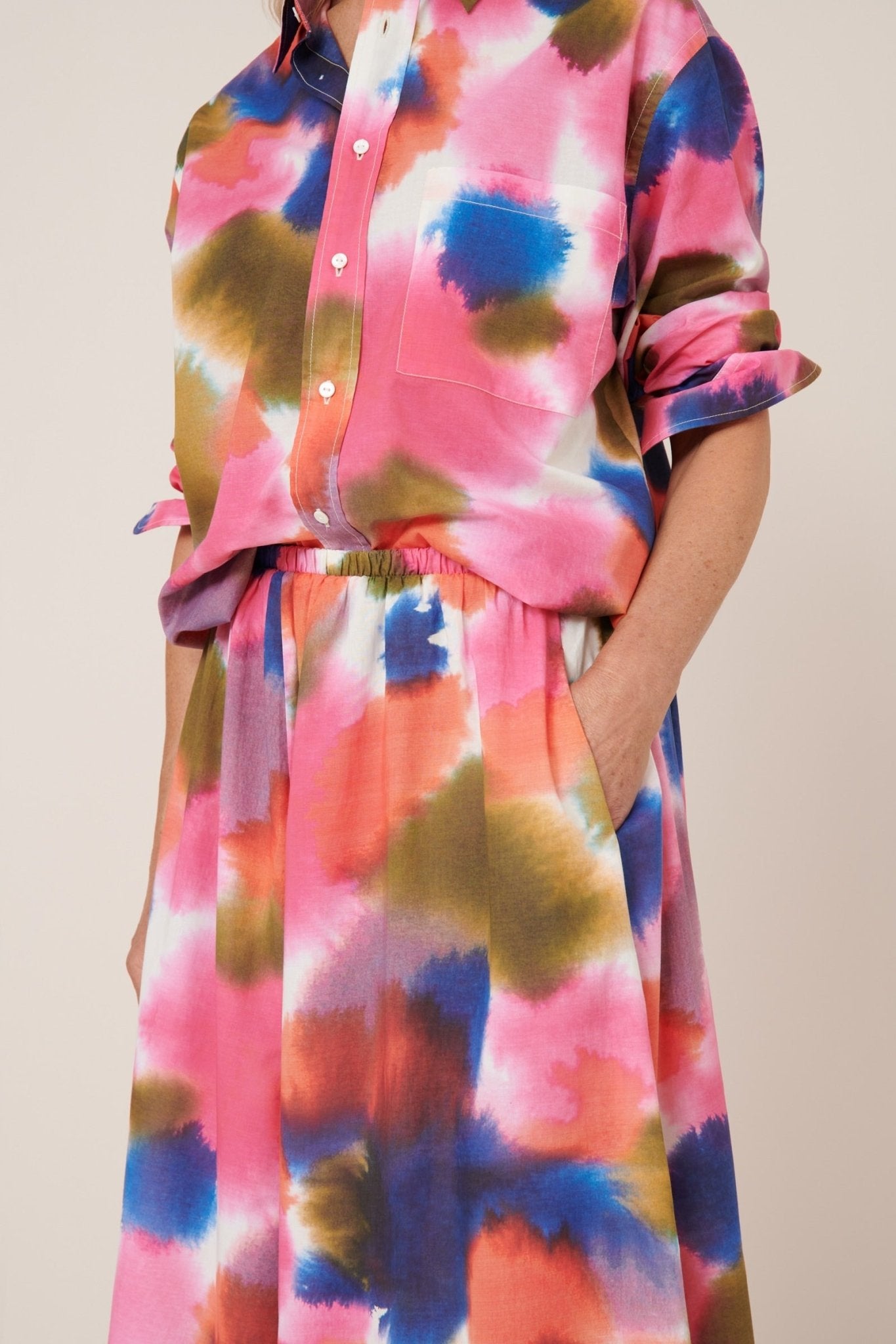 kowtow | Muse Skirt | Watercolour | Palm Boutique