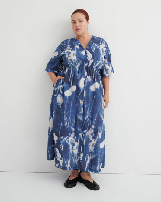 kowtow | Nigella Dress | Cyanotype Floral | Palm Boutique