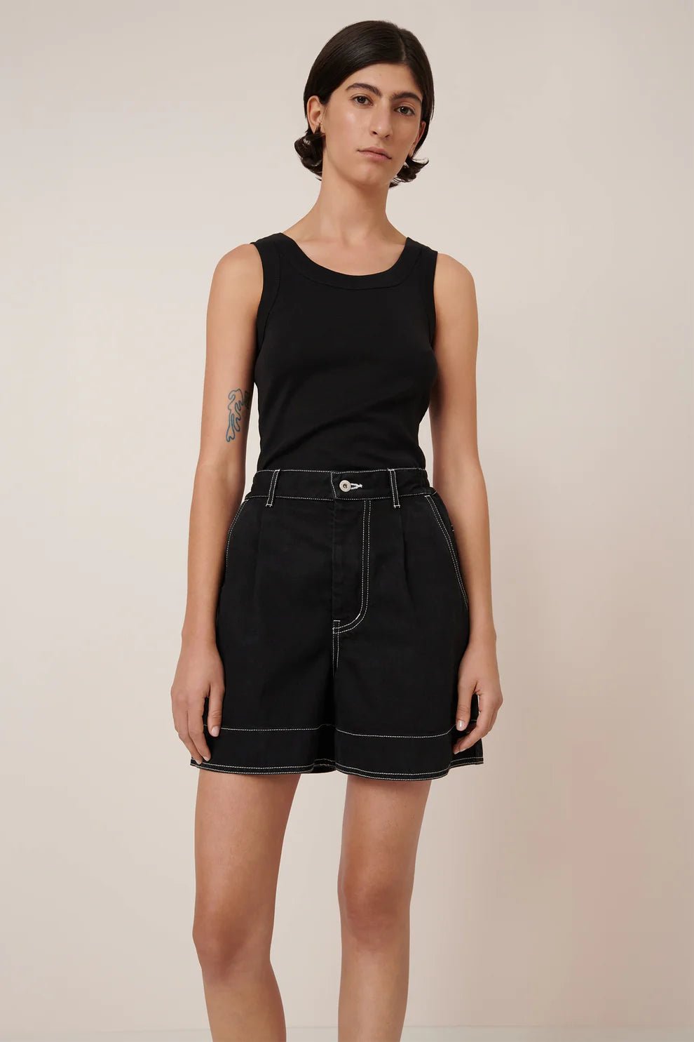 kowtow | Outline Shorts | Black | Palm Boutique