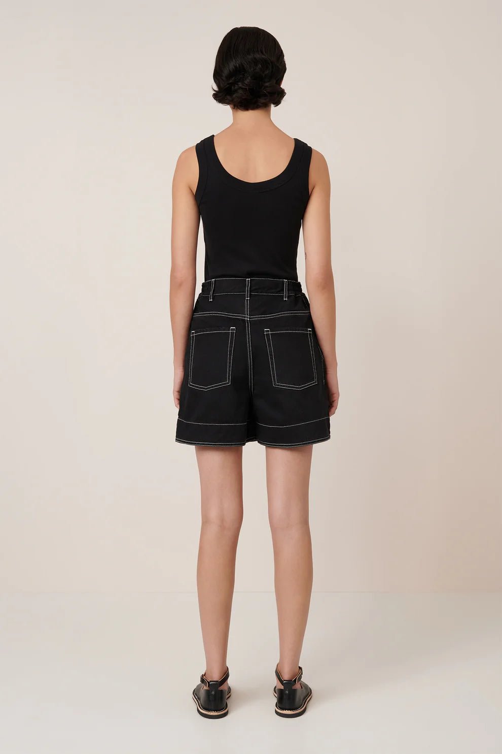 kowtow | Outline Shorts | Black | Palm Boutique
