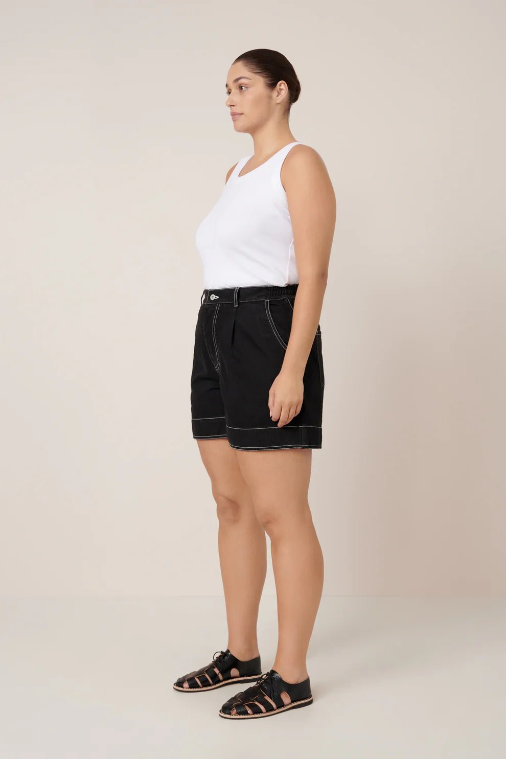 kowtow | Outline Shorts | Black | Palm Boutique