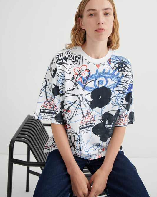 kowtow | Oversized Boxy Tee | Anniversary Print | Palm Boutique