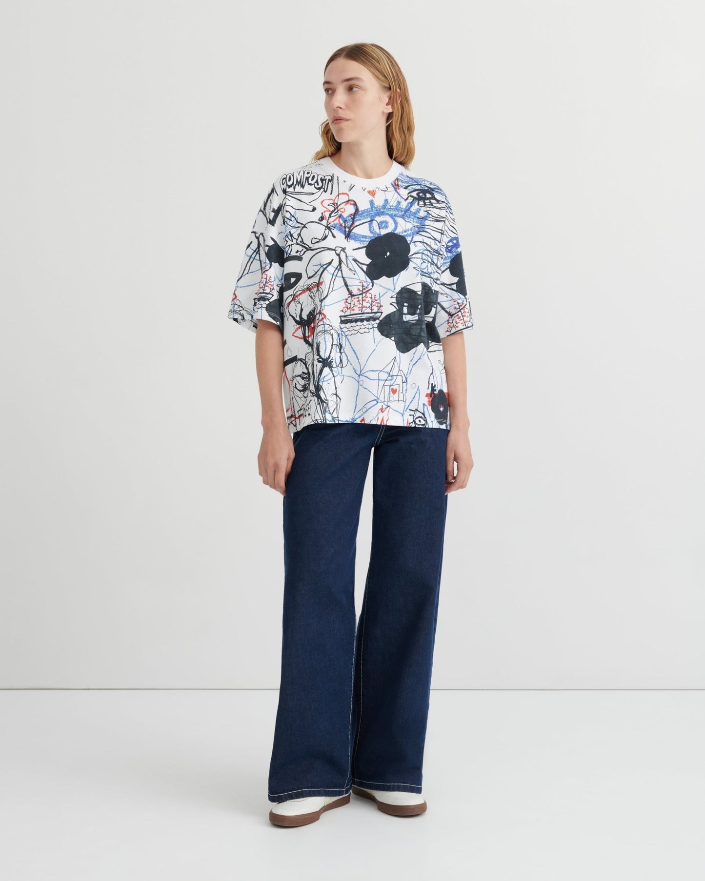 kowtow | Oversized Boxy Tee | Anniversary Print | Palm Boutique