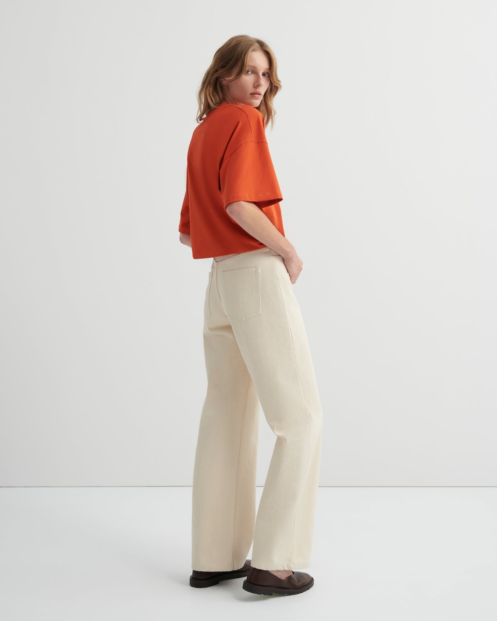 kowtow | Oversized Boxy Tee | Nasturtium | Palm Boutique