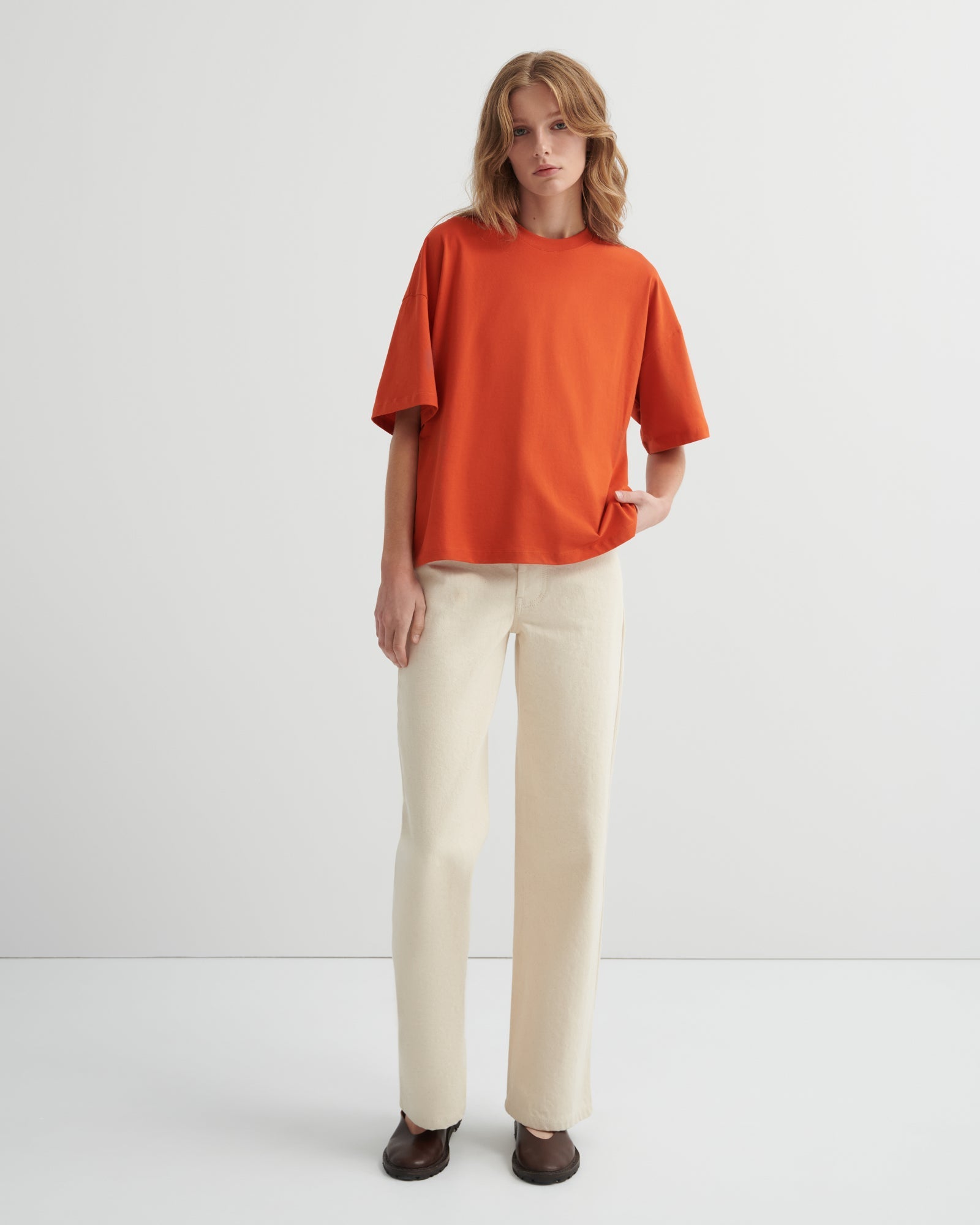 kowtow | Oversized Boxy Tee | Nasturtium | Palm Boutique