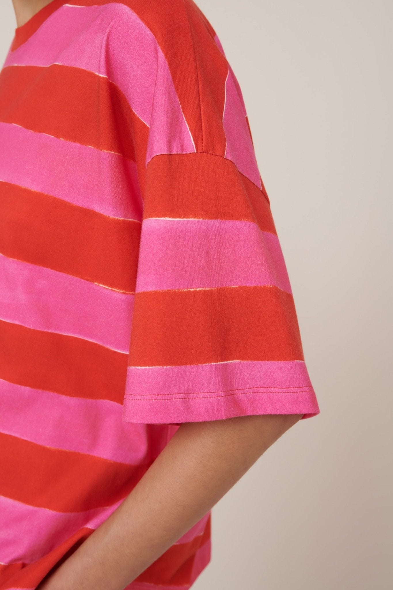 kowtow | Oversized Boxy Tee | Painted Stripe | Palm Boutique