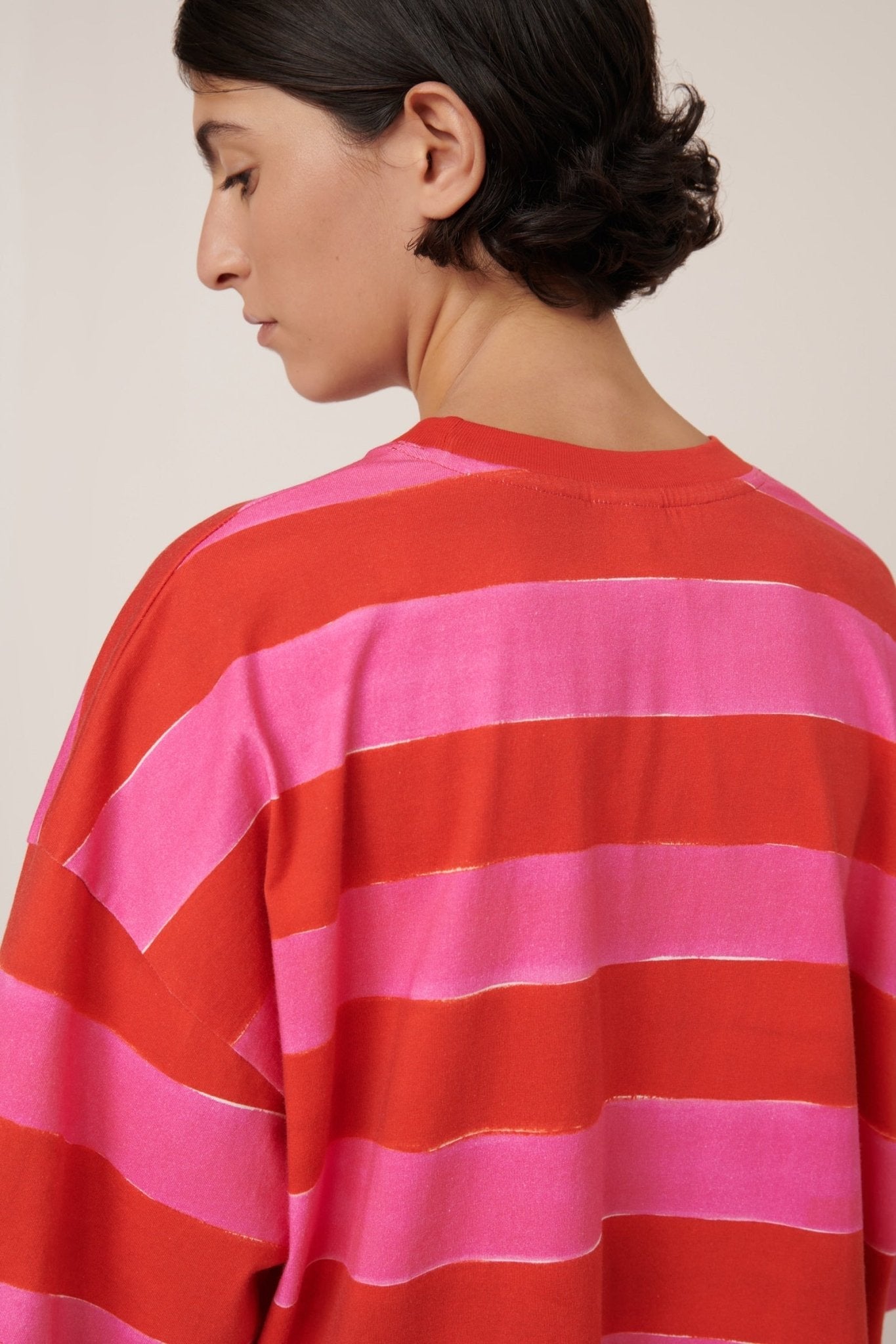kowtow | Oversized Boxy Tee | Painted Stripe | Palm Boutique