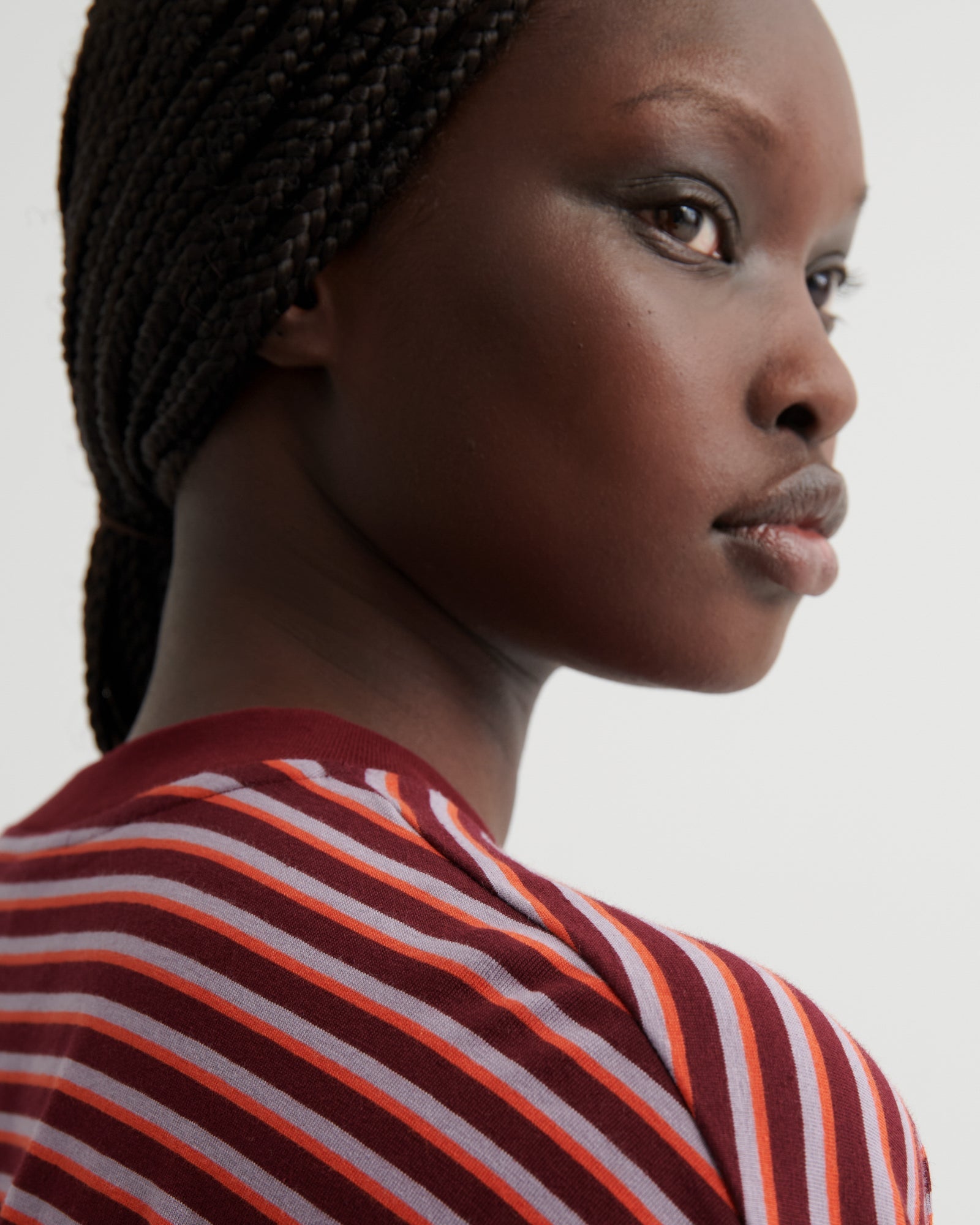 kowtow | Oversized Boxy Tee | Stack Stripe | Palm Boutique