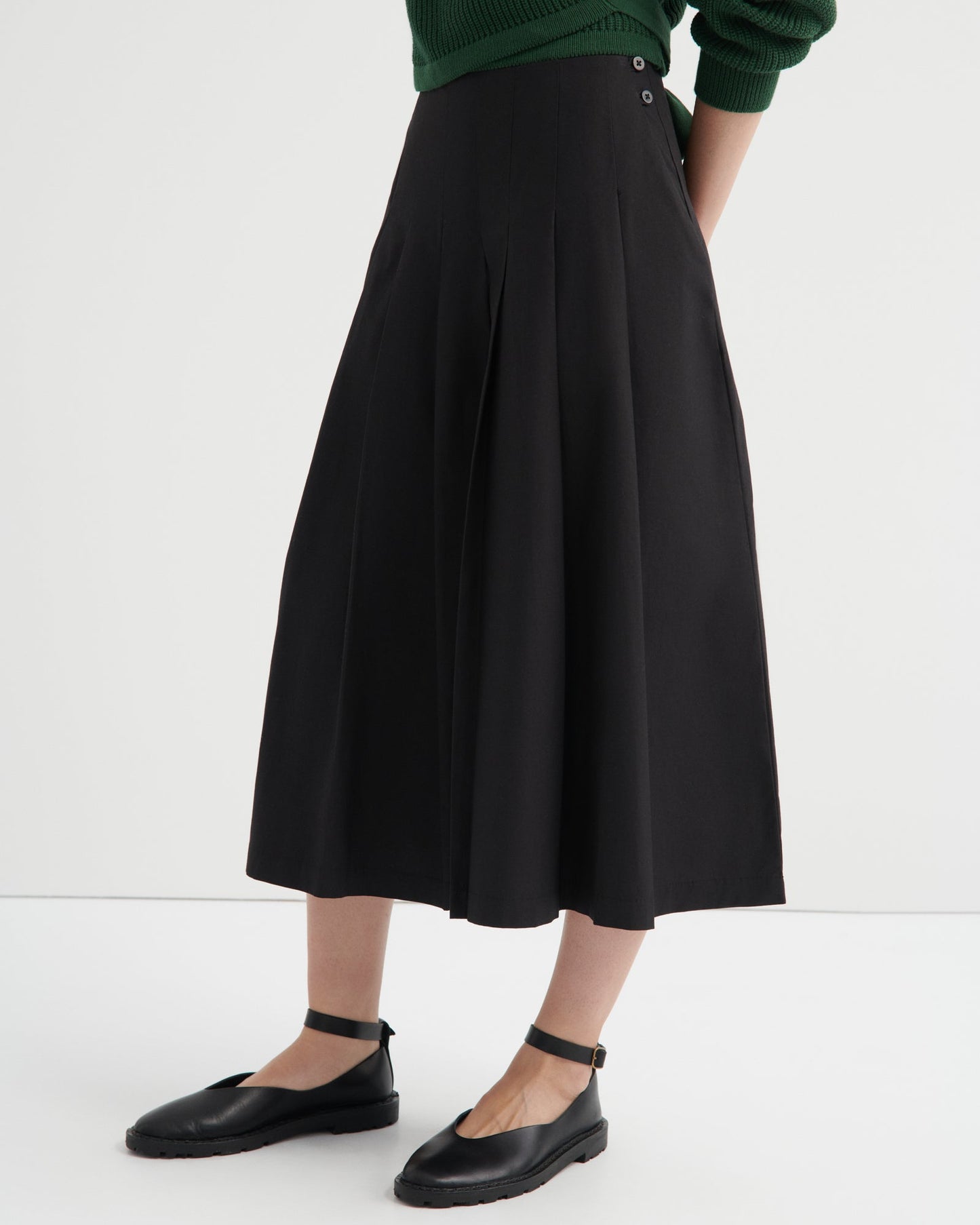 kowtow | Pleater Skirt | Black | Palm Boutique
