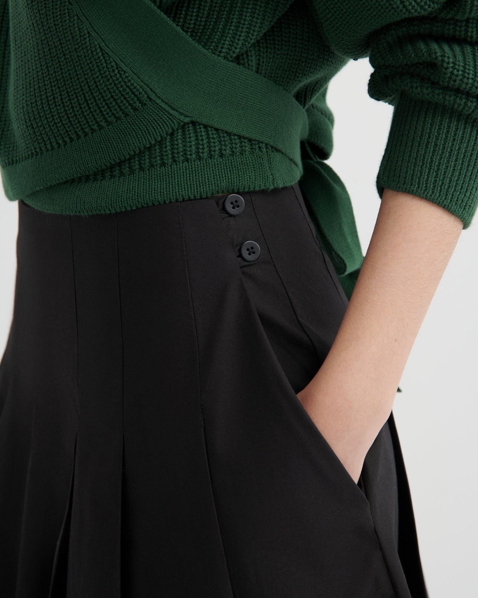 kowtow | Pleater Skirt | Black | Palm Boutique