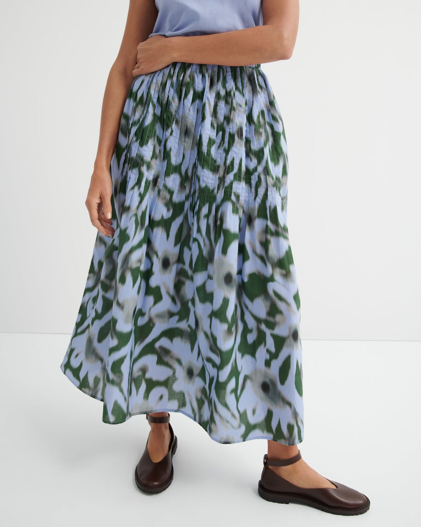 kowtow | Poet Skirt | Misty Floral | Palm Boutique