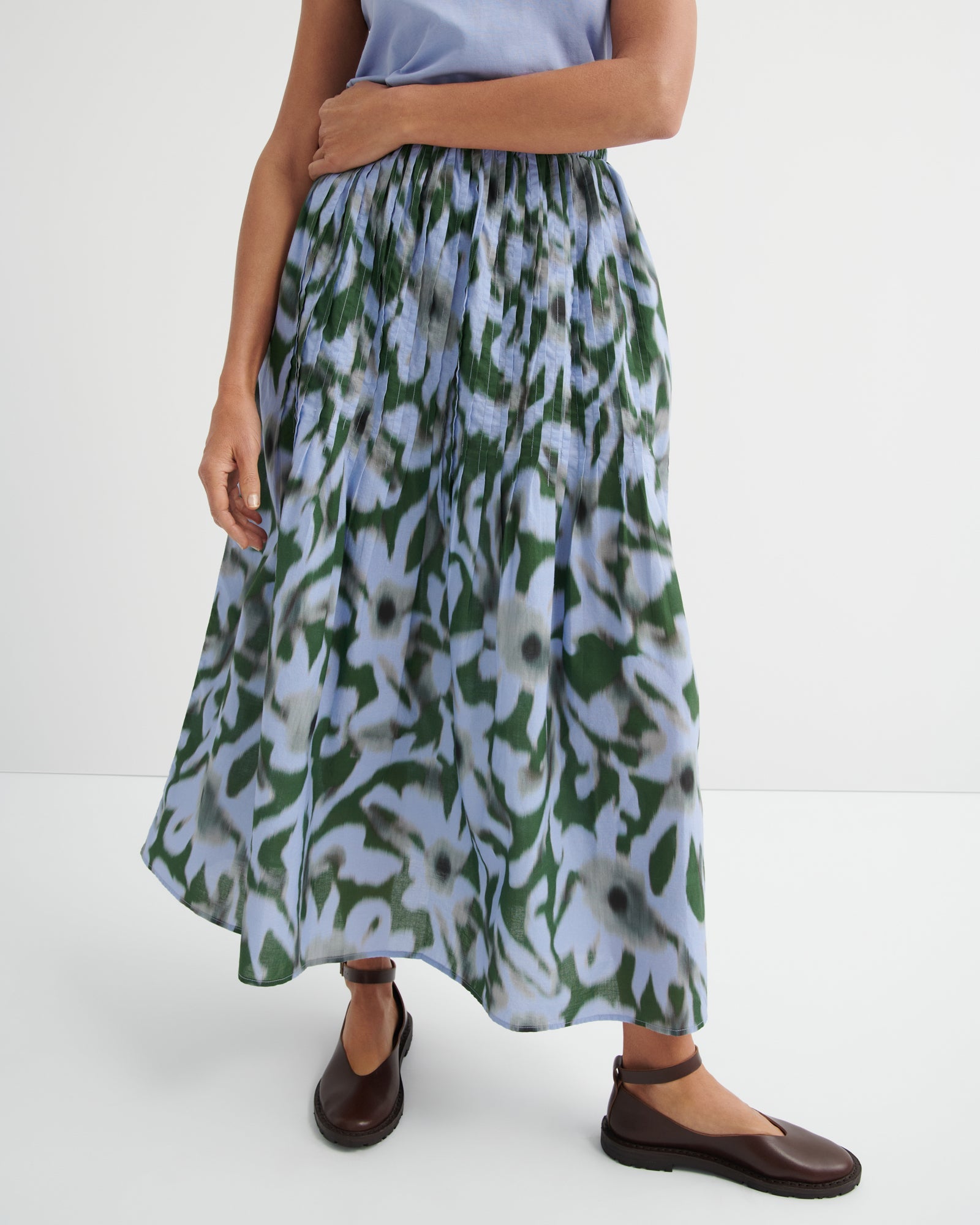 kowtow | Poet Skirt | Misty Floral | Palm Boutique