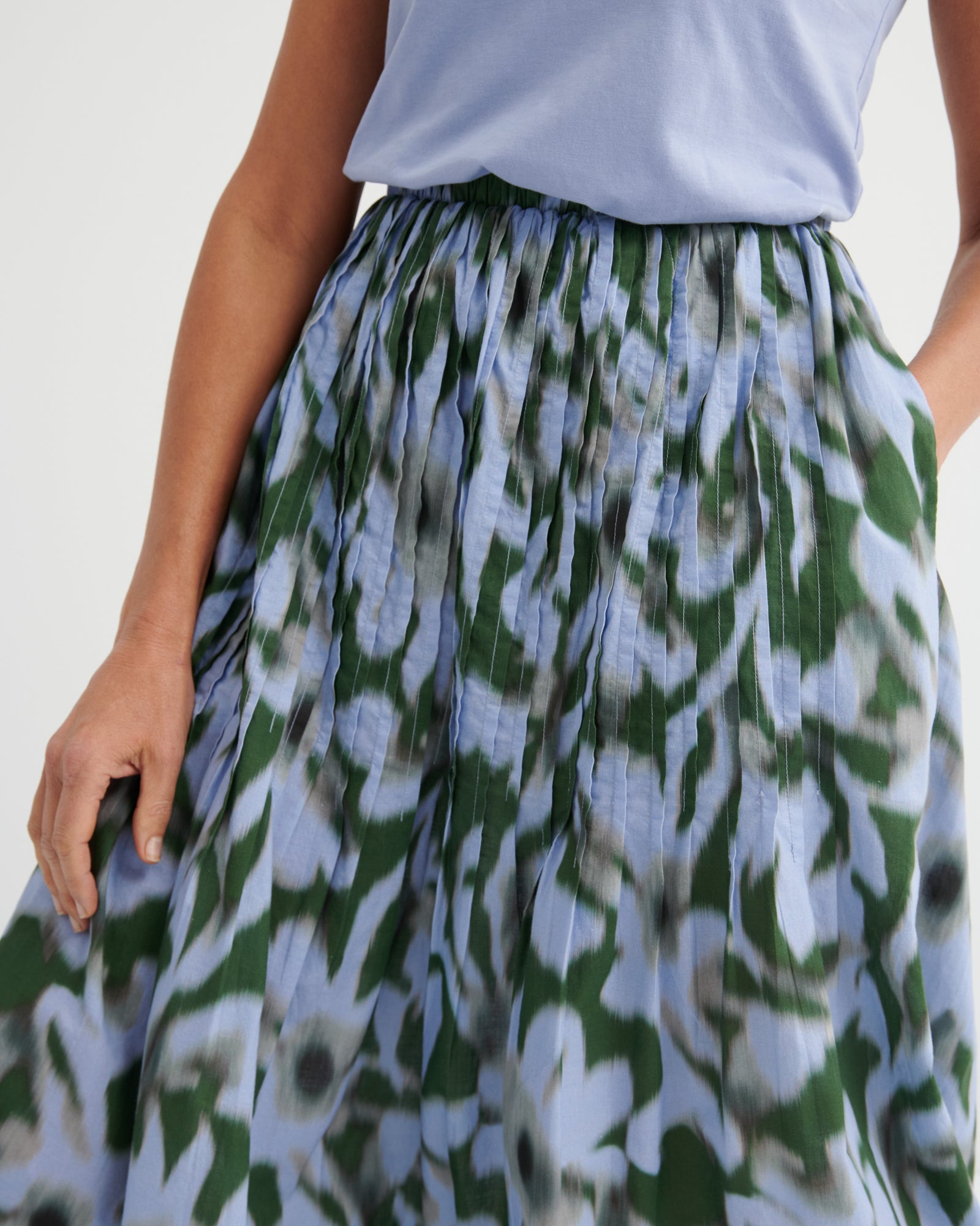 kowtow | Poet Skirt | Misty Floral | Palm Boutique