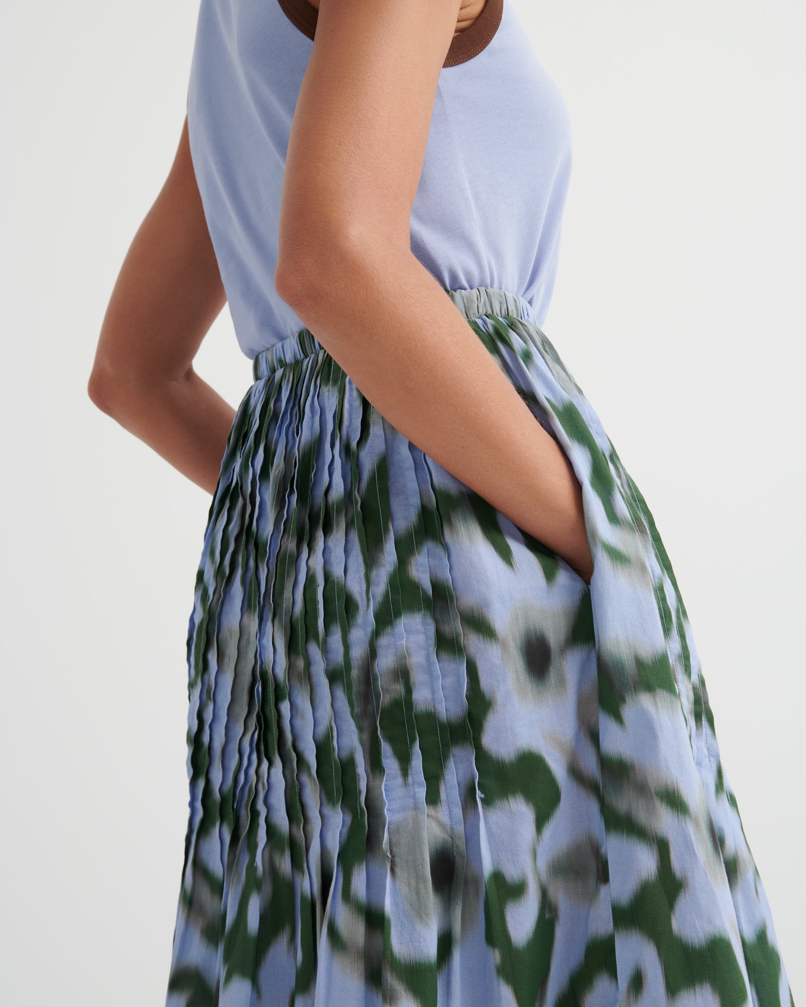 kowtow | Poet Skirt | Misty Floral | Palm Boutique