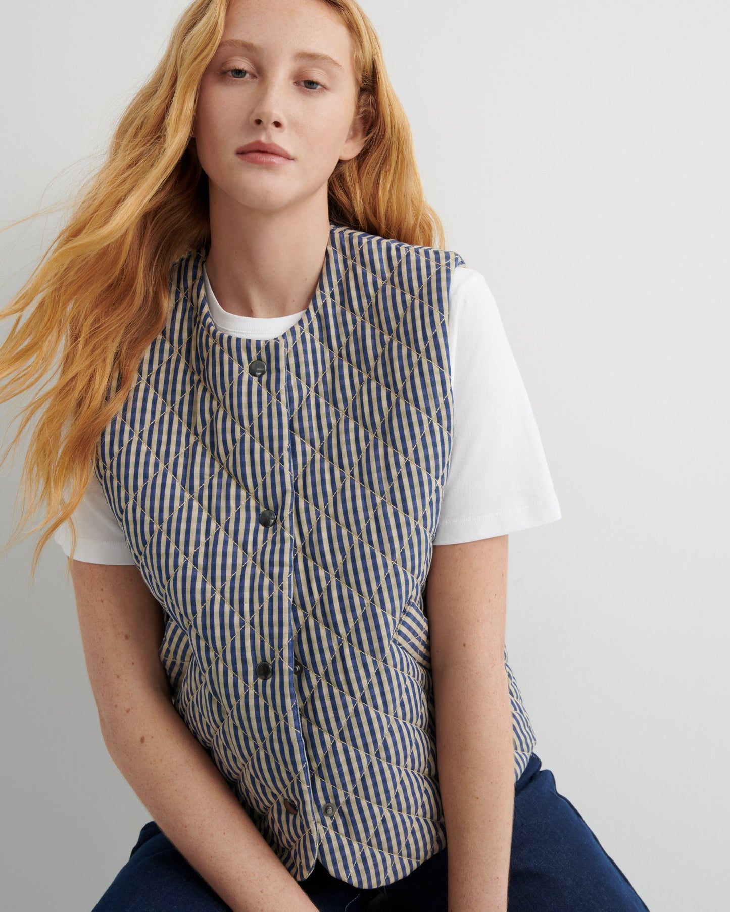 kowtow | Quilter Vest | Landscape Check | Palm Boutique