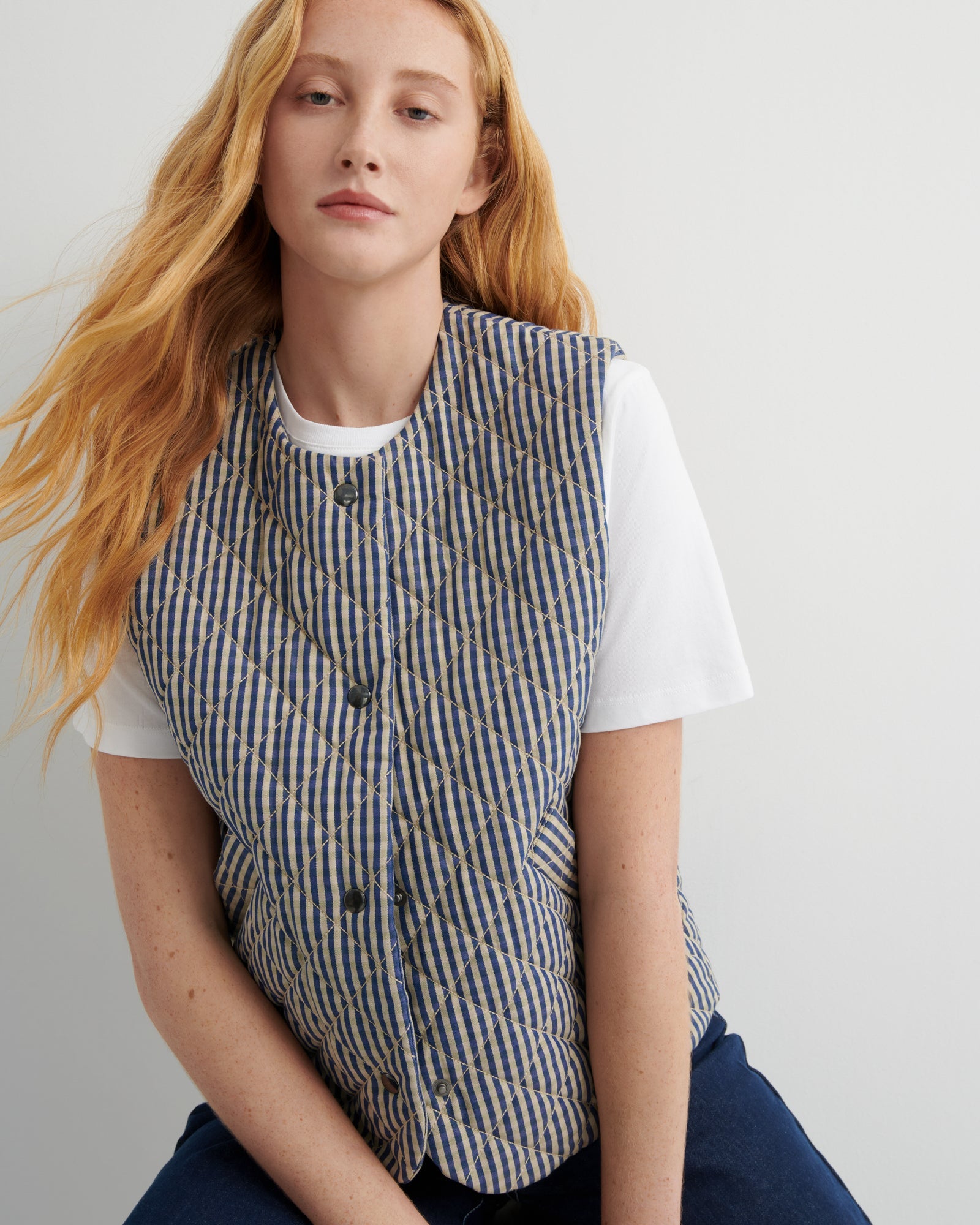 kowtow | Quilter Vest | Landscape Check | Palm Boutique