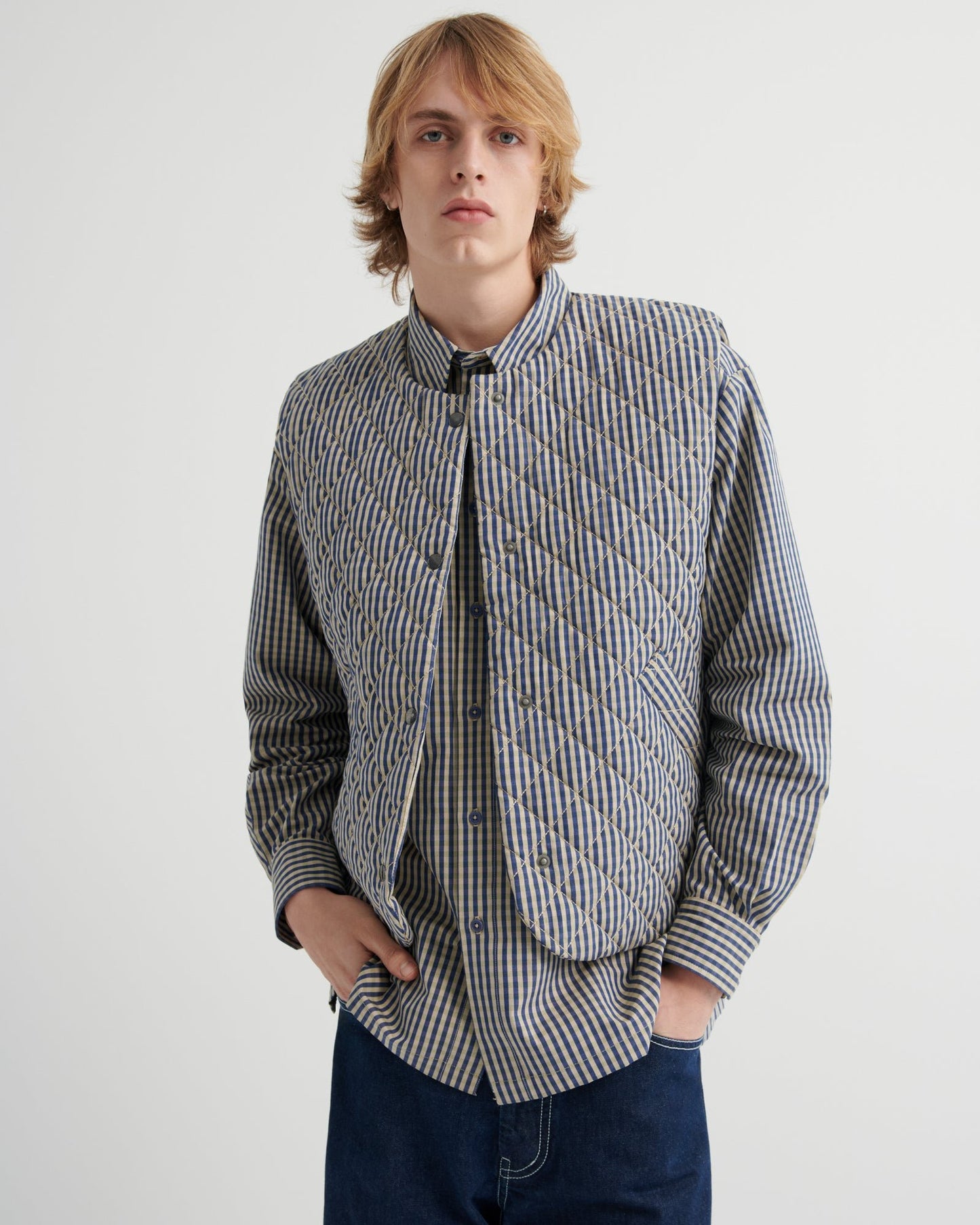 kowtow | Quilter Vest | Landscape Check | Palm Boutique