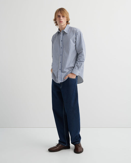 kowtow | Ralph Shirt | Workwear Stripe | Palm Boutique