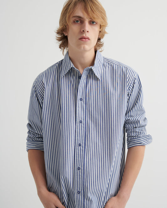 kowtow | Ralph Shirt | Workwear Stripe | Palm Boutique