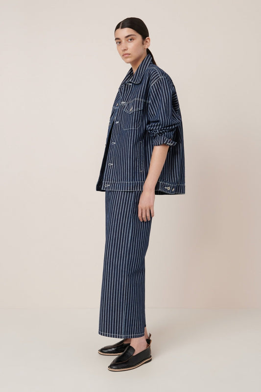 kowtow | Riley Jacket | Chalk Stripe | Palm Boutique