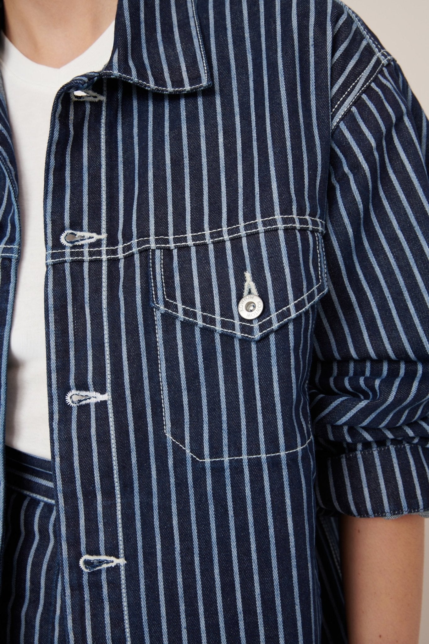 kowtow | Riley Jacket | Chalk Stripe | Palm Boutique