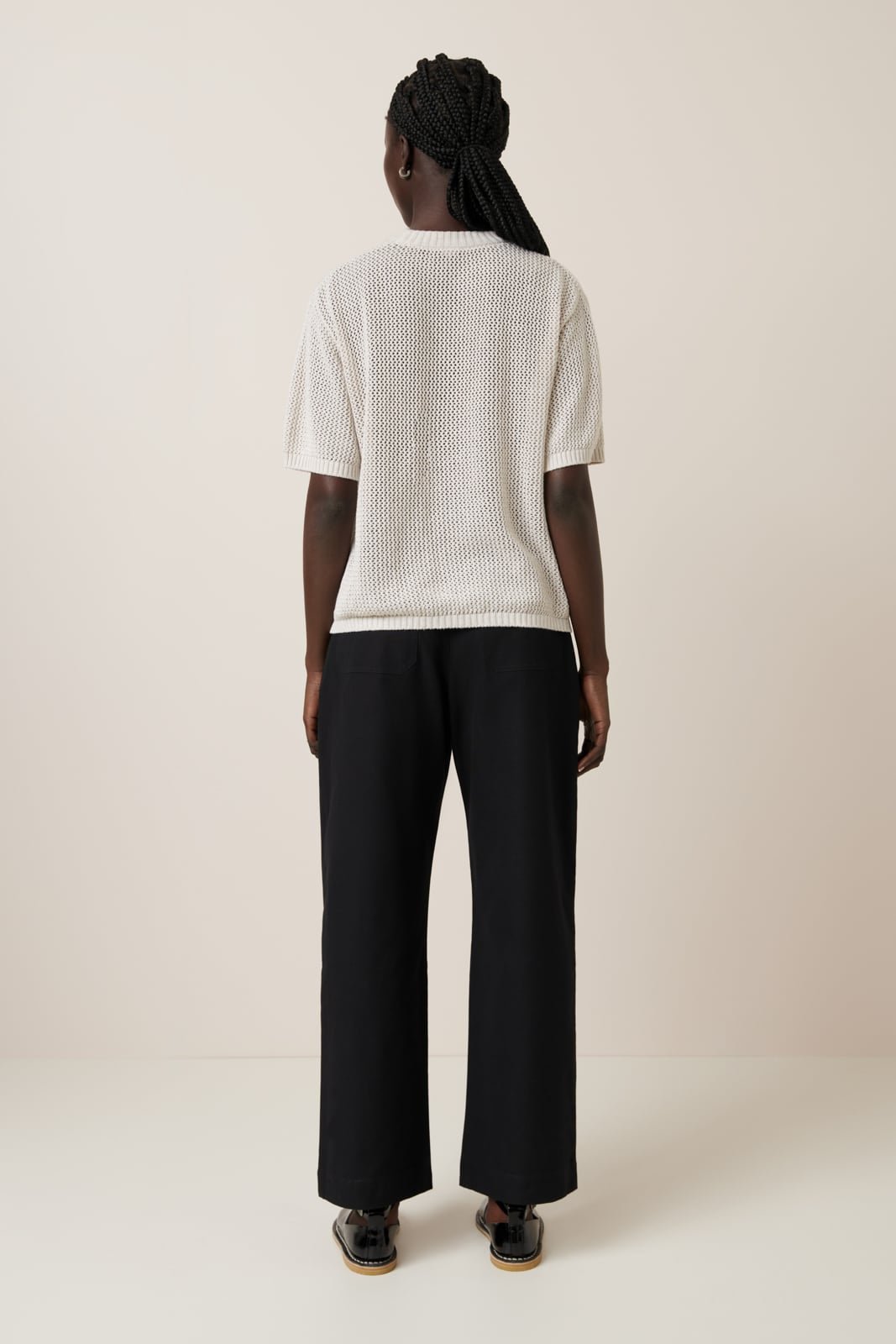 kowtow | Rosa Tee | Oat Melange | Palm Boutique