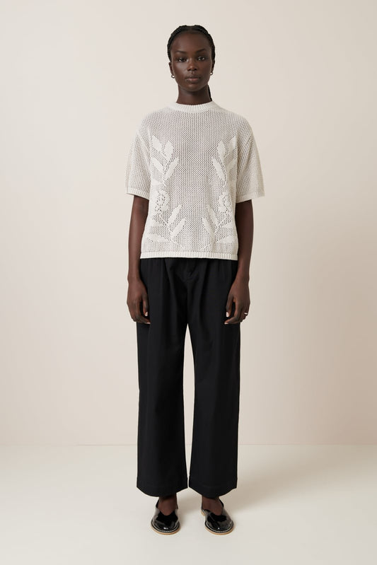 kowtow | Rosa Tee | Oat Melange | Palm Boutique