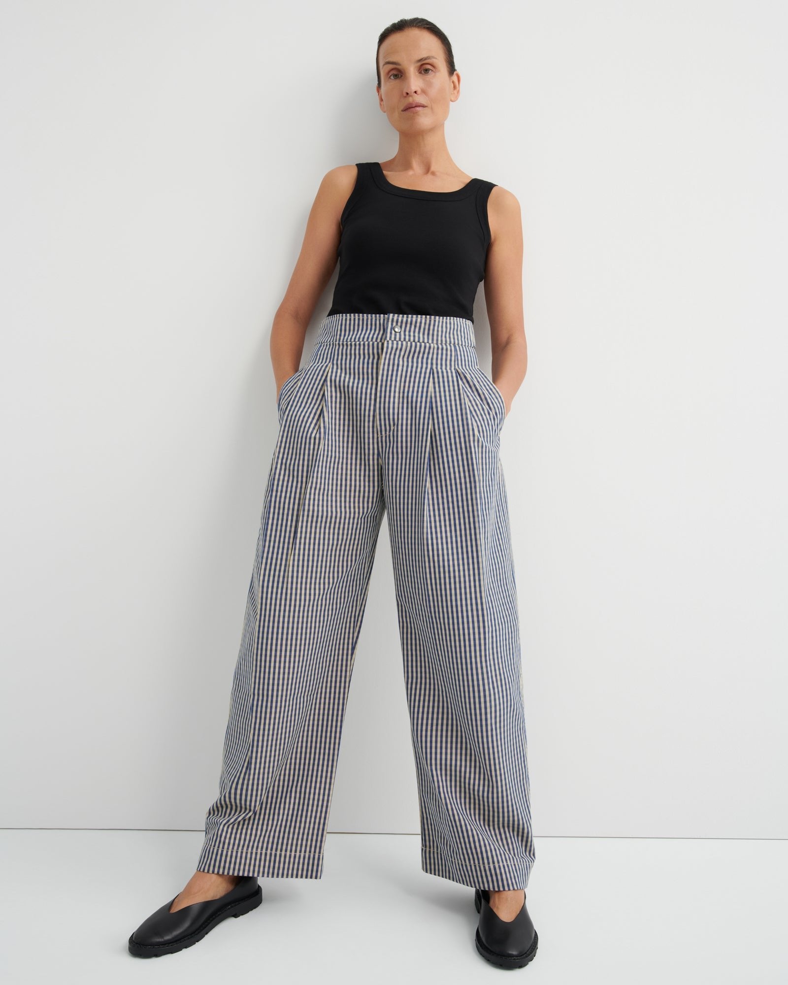 kowtow | Sculpt Pant | Landscape Check | Palm Boutique