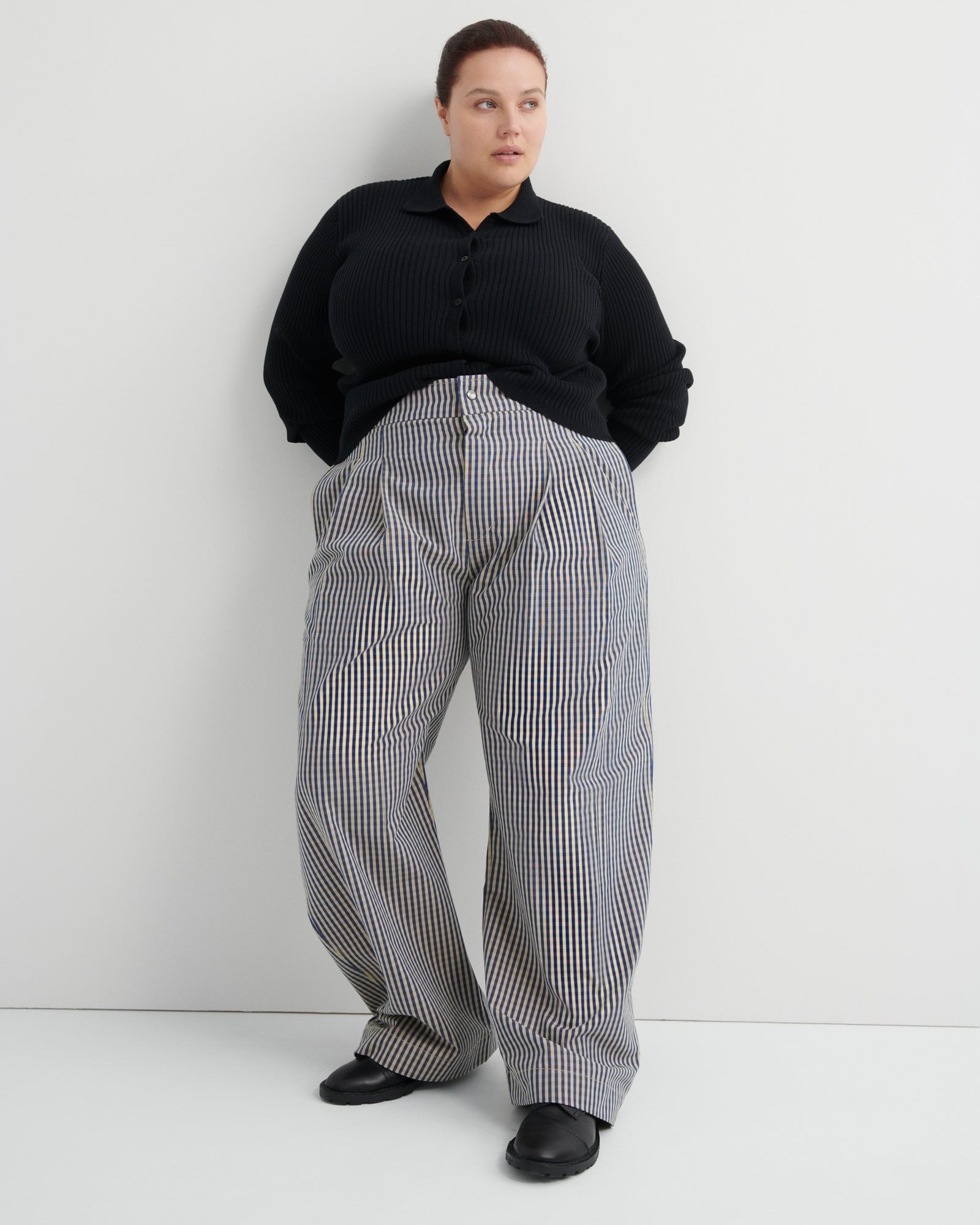 kowtow | Sculpt Pant | Landscape Check | Palm Boutique