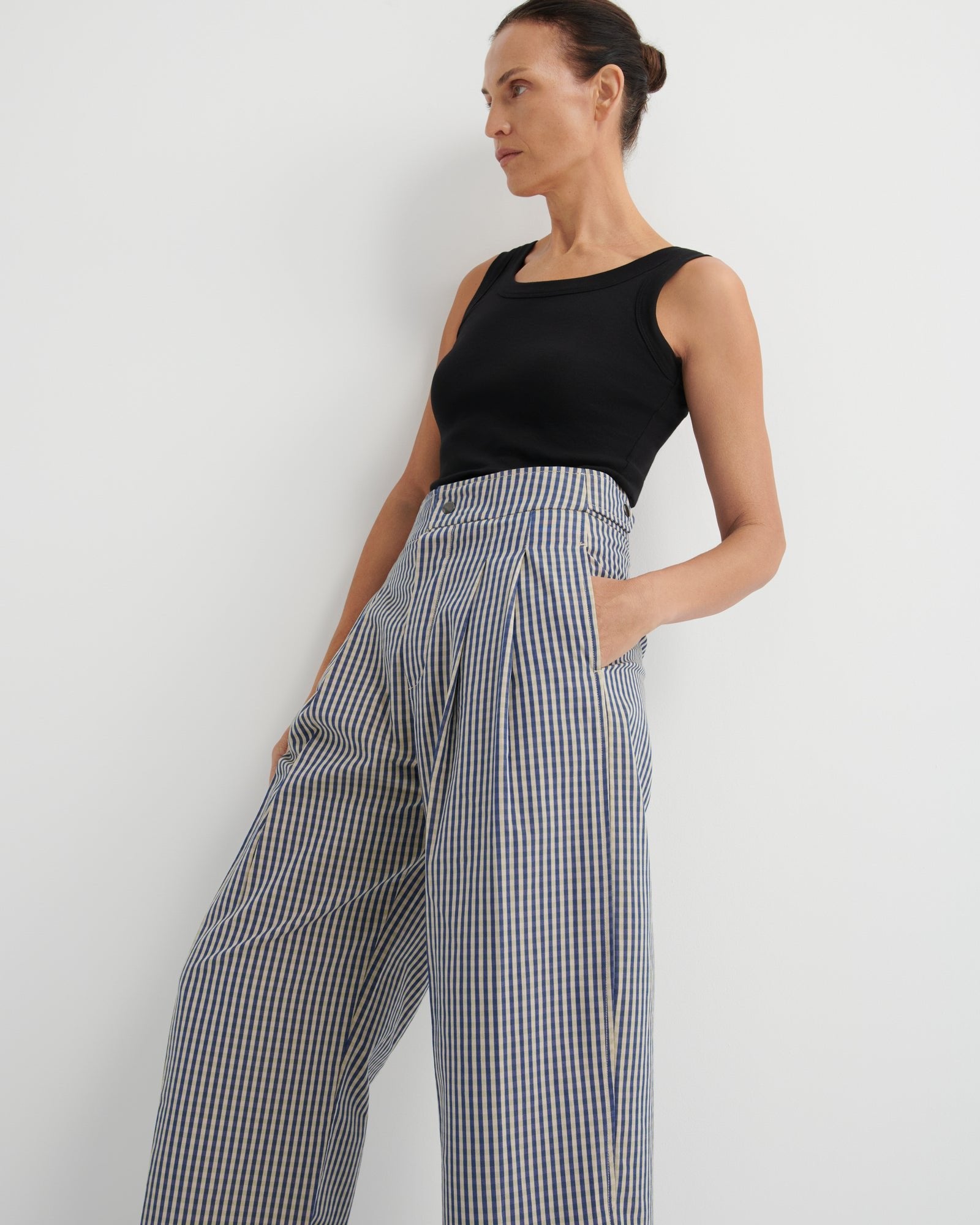 kowtow | Sculpt Pant | Landscape Check | Palm Boutique