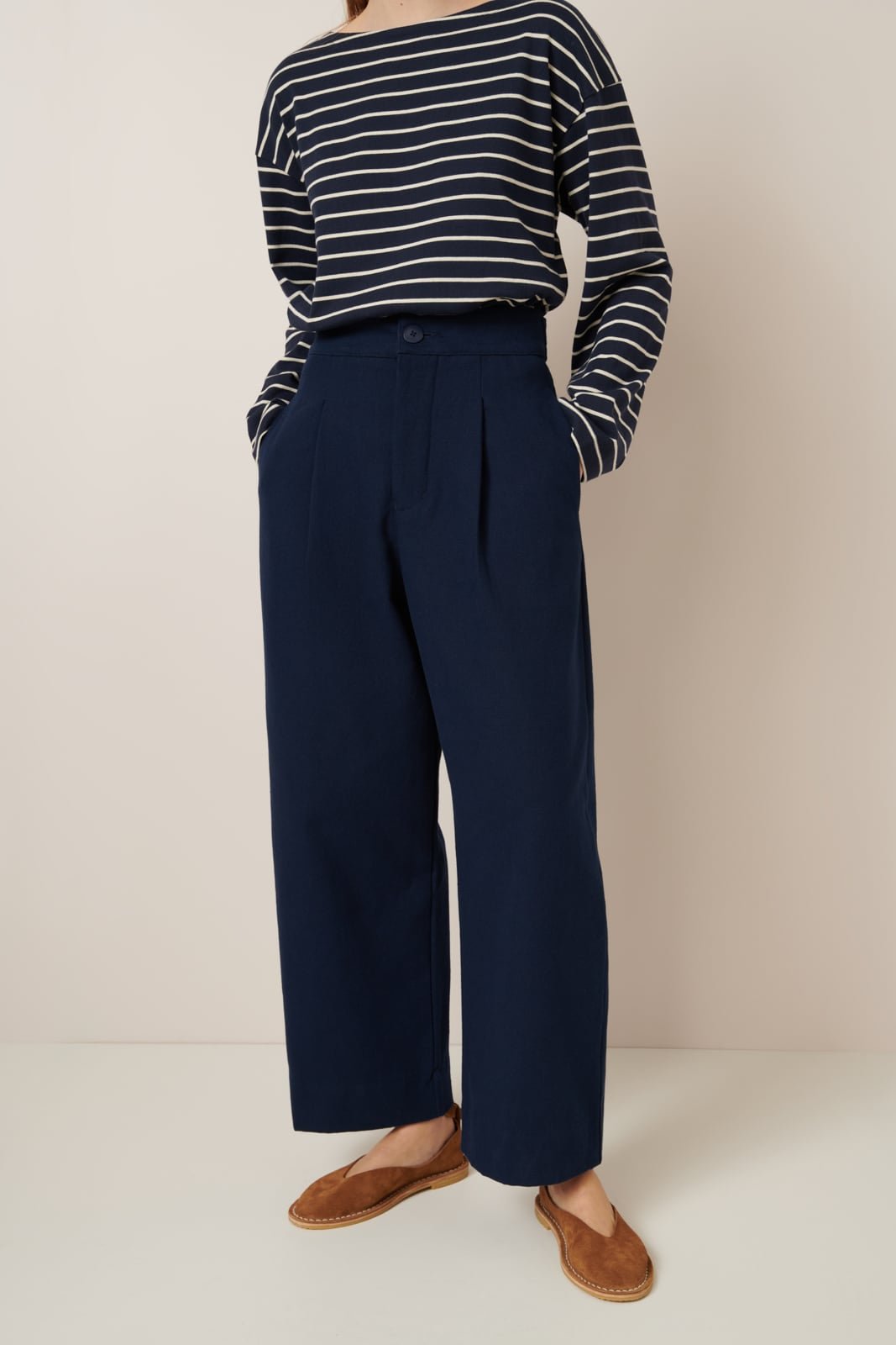 kowtow | Silhouette Pant | Evening Navy | Palm Boutique