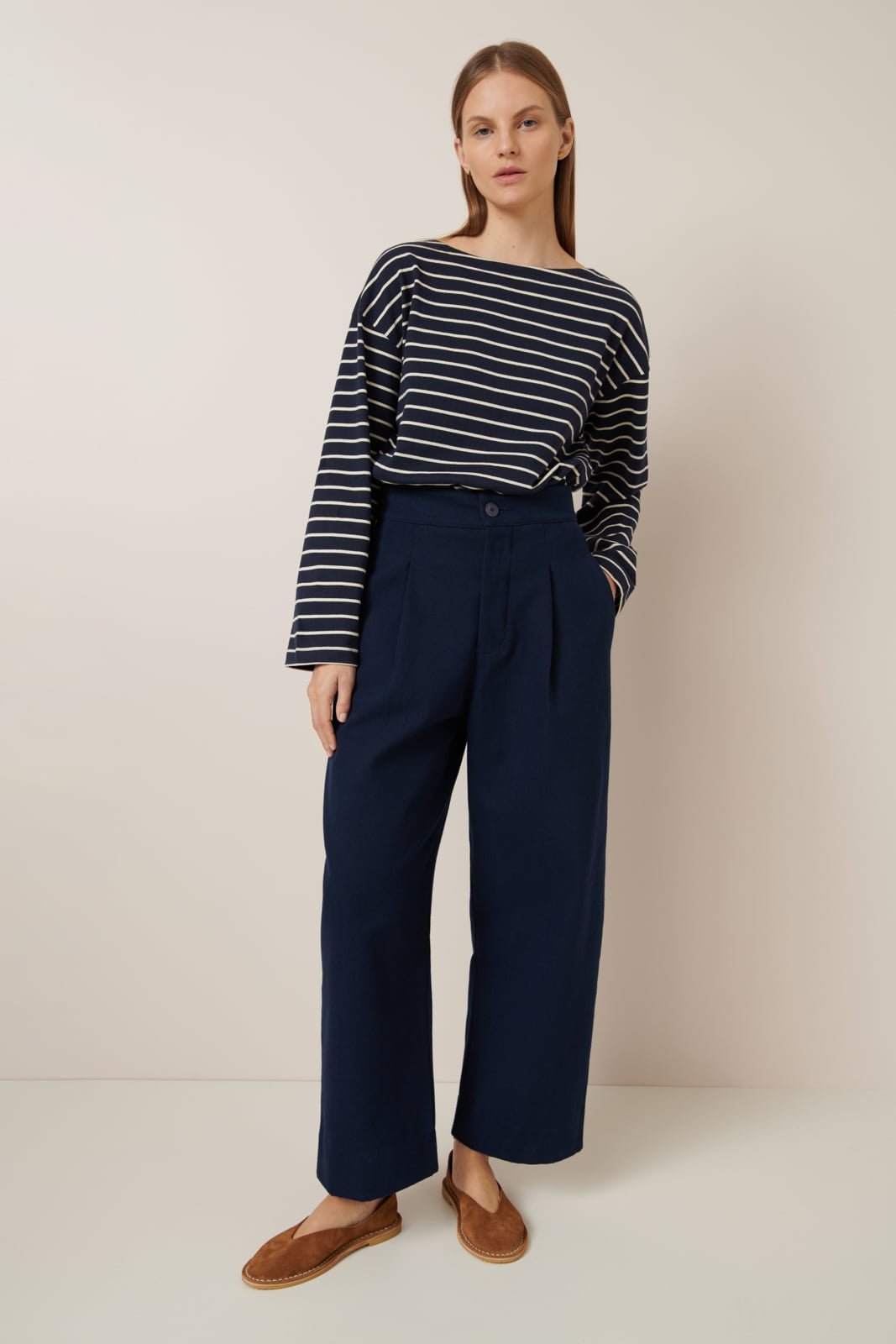 kowtow | Silhouette Pant | Evening Navy | Palm Boutique