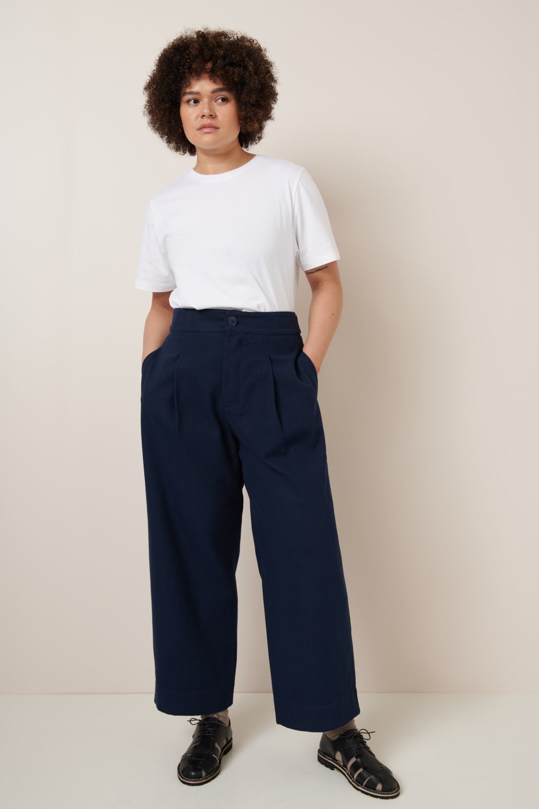kowtow | Silhouette Pant | Evening Navy | Palm Boutique