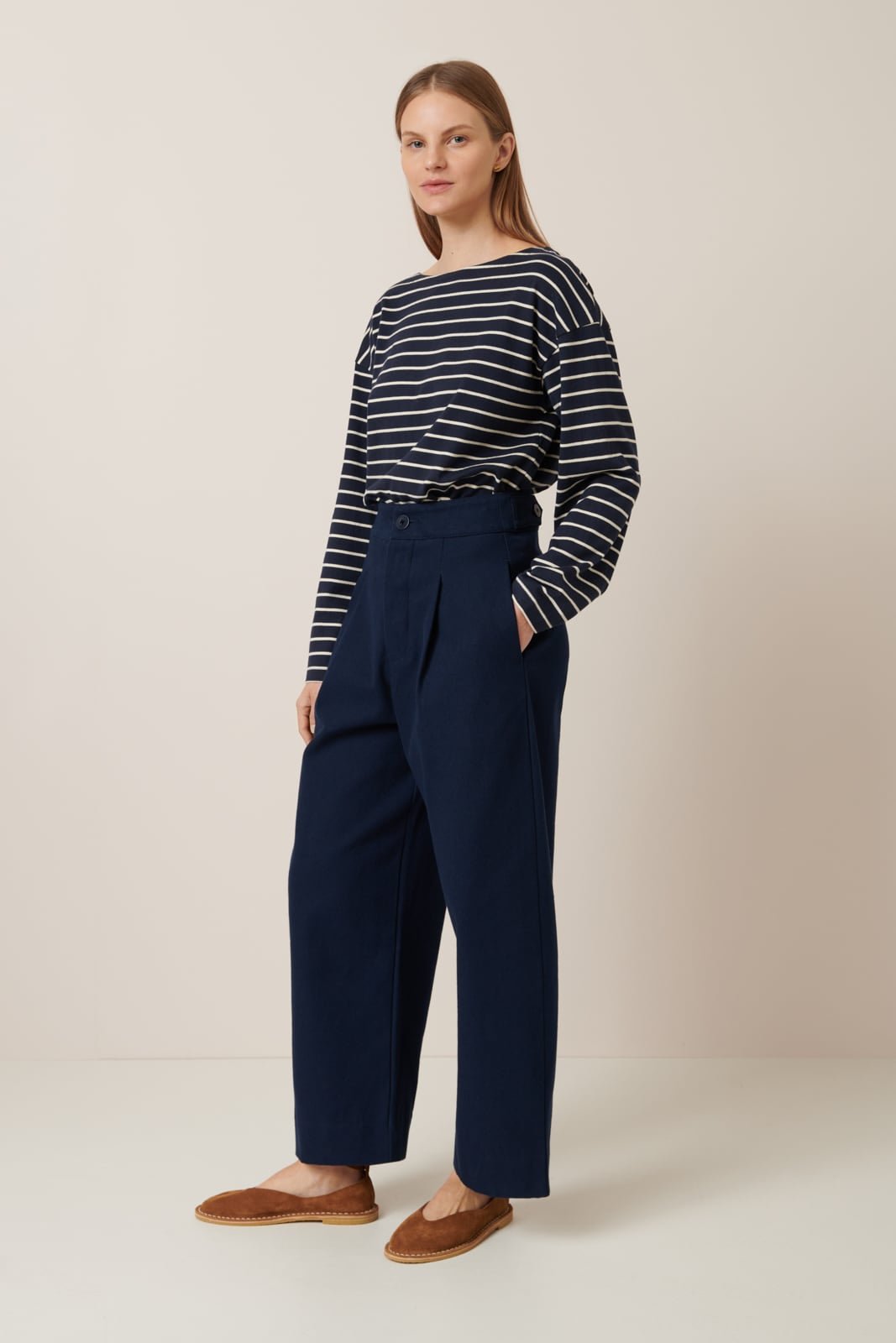 kowtow | Silhouette Pant | Evening Navy | Palm Boutique