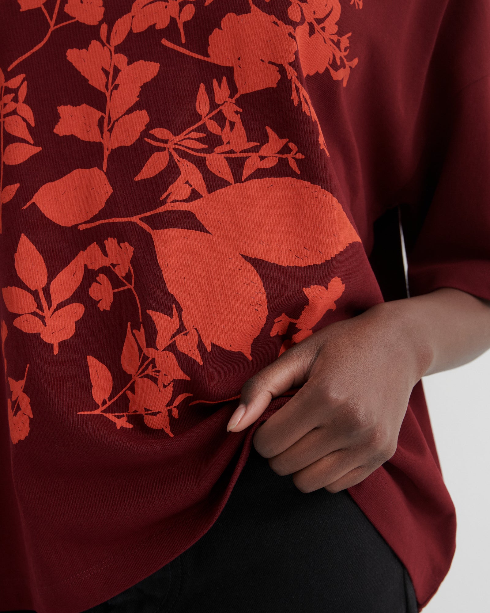 kowtow | Stencil Tee | Maroon | Palm Boutique