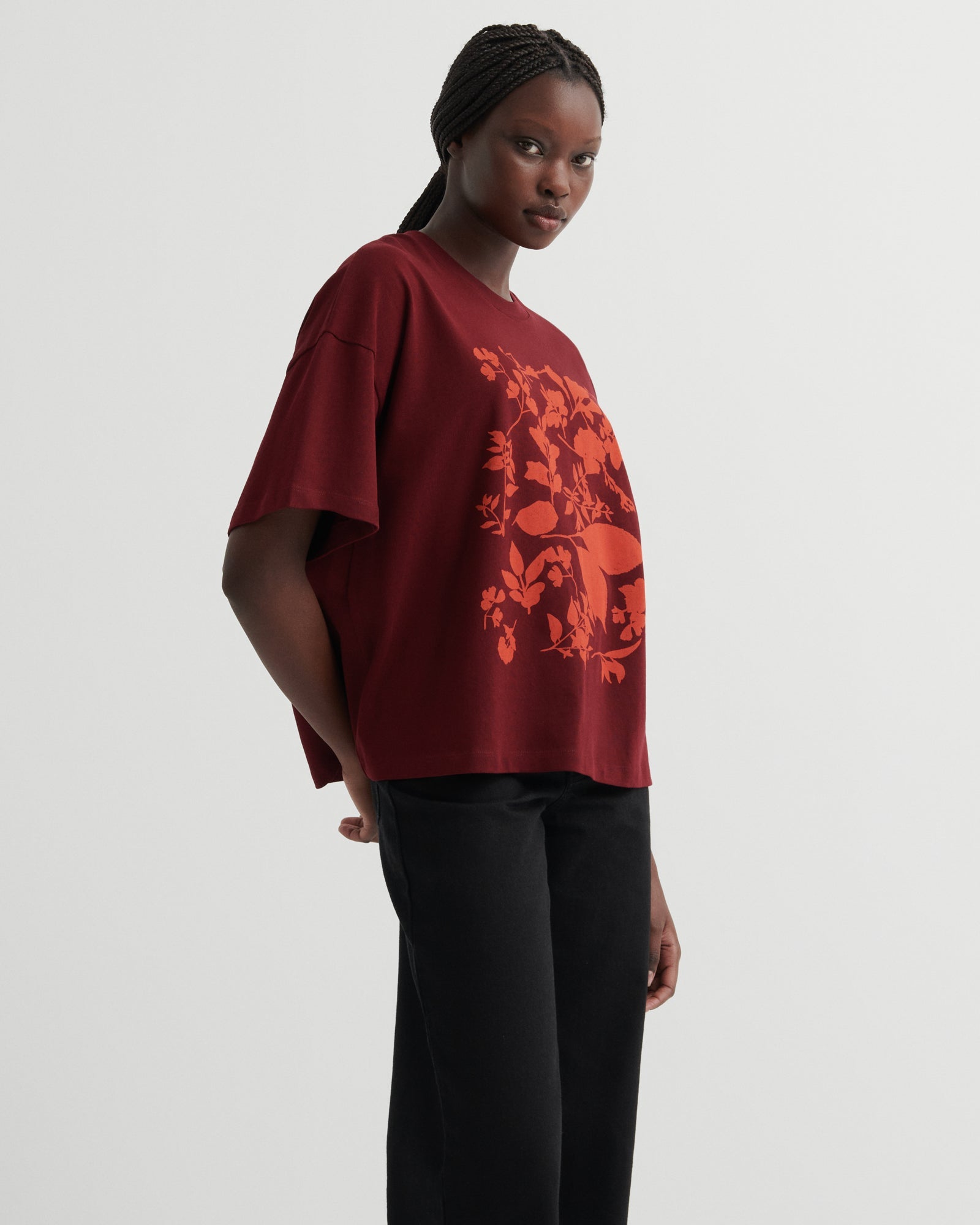 kowtow | Stencil Tee | Maroon | Palm Boutique