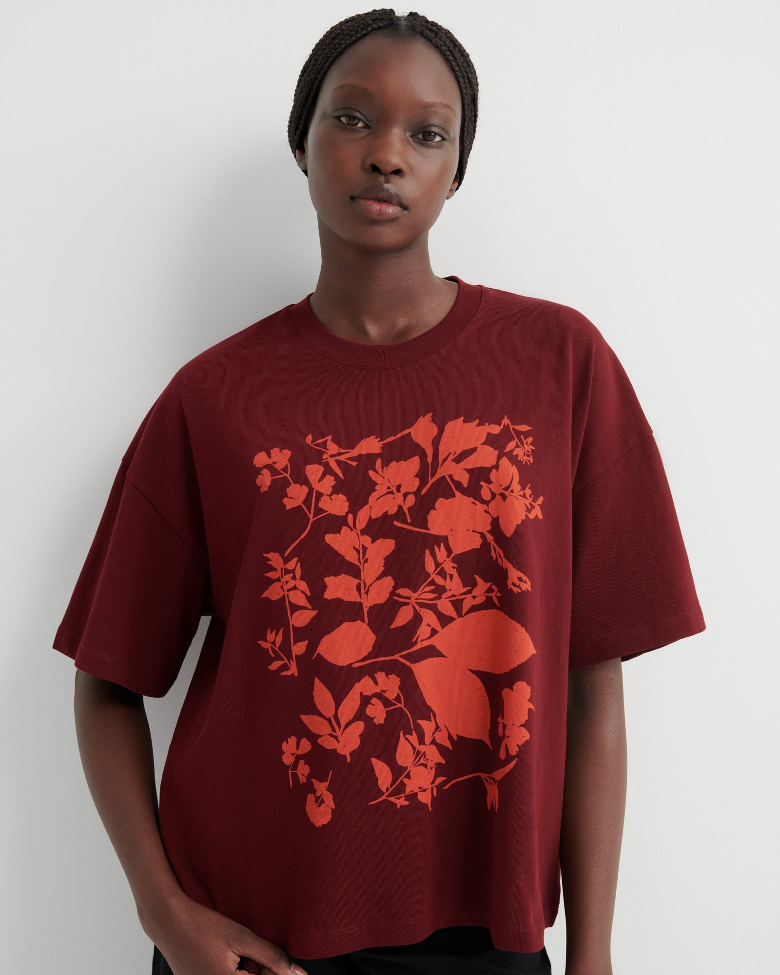 kowtow | Stencil Tee | Maroon | Palm Boutique